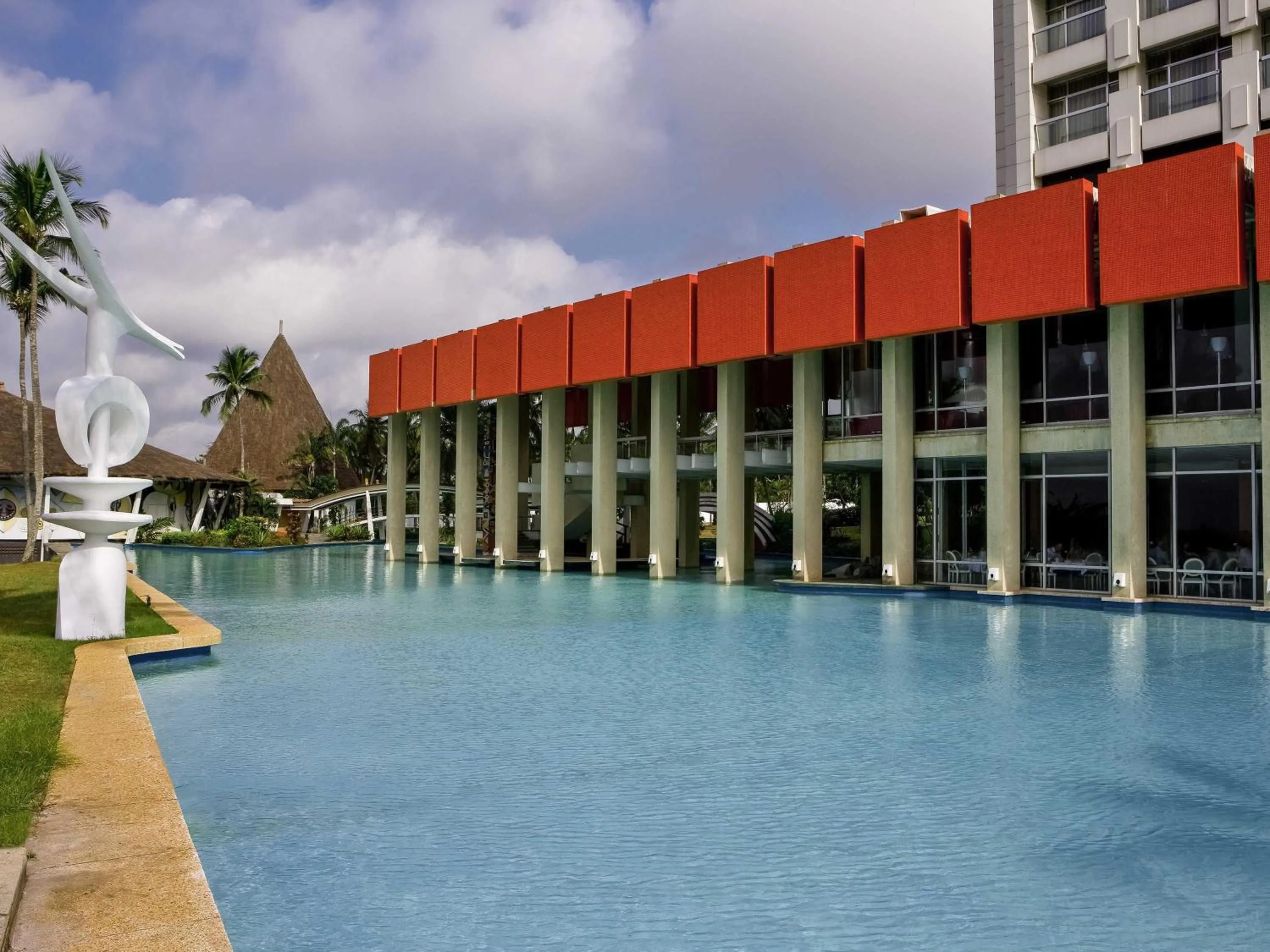 Pool view in Sofitel Abidjan Hotel Ivoire