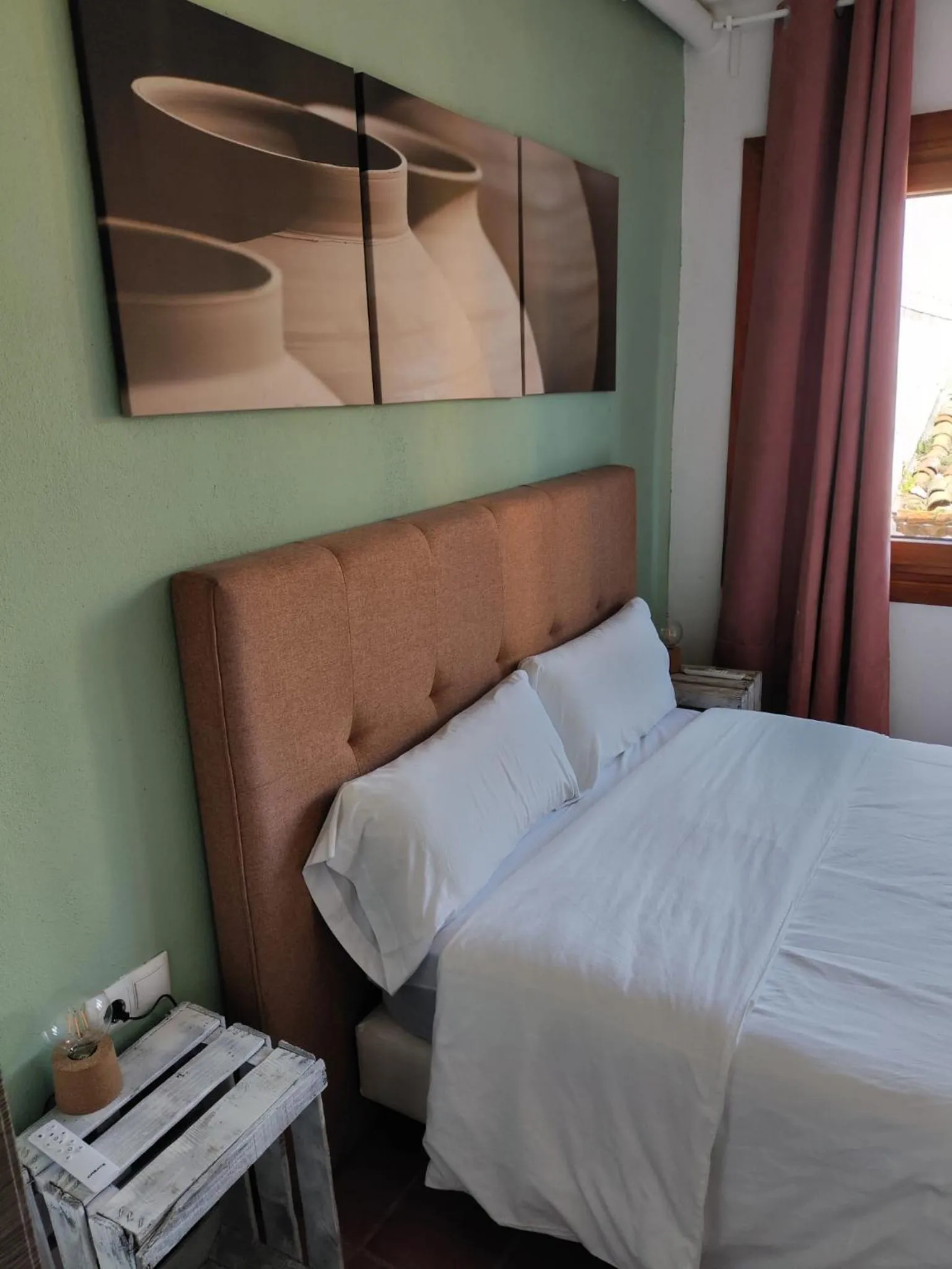 Bed in L'Olivera Casa Rural