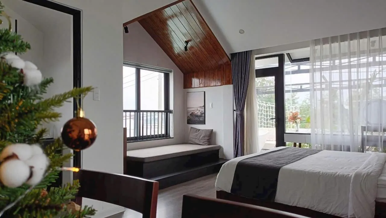 Bedroom, Bed in Charm Champion Villa Hoian