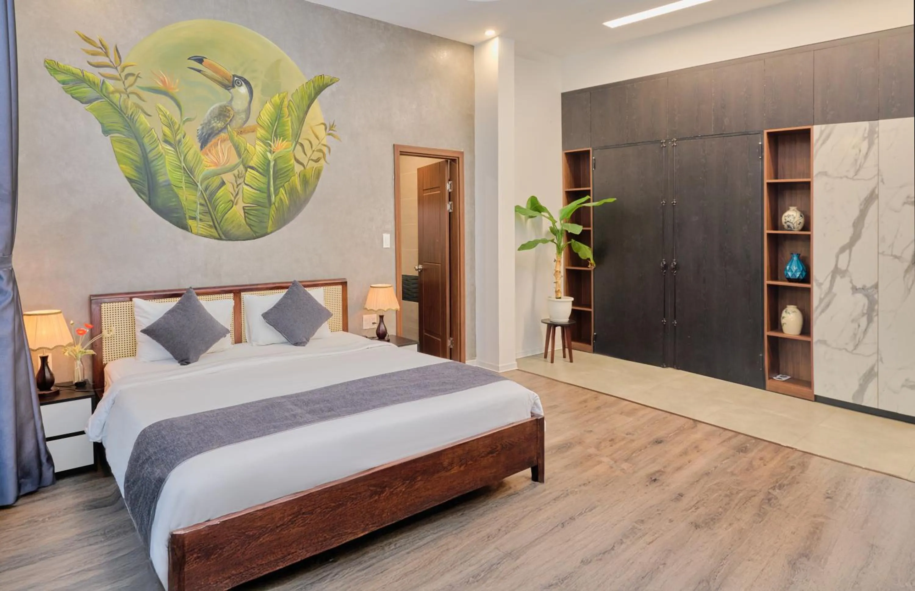 Bedroom, Bed in Charm Champion Villa Hoian