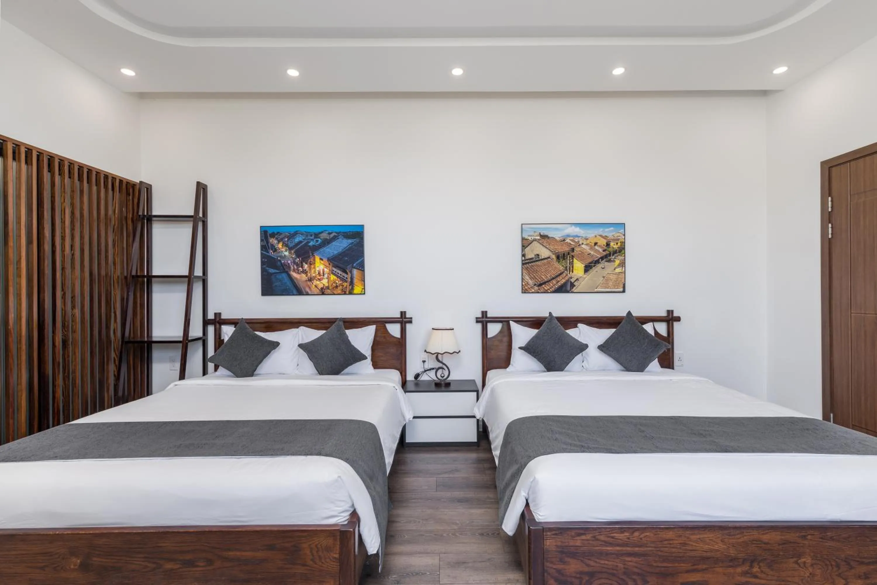 Bed in Charm Champion Villa Hoian