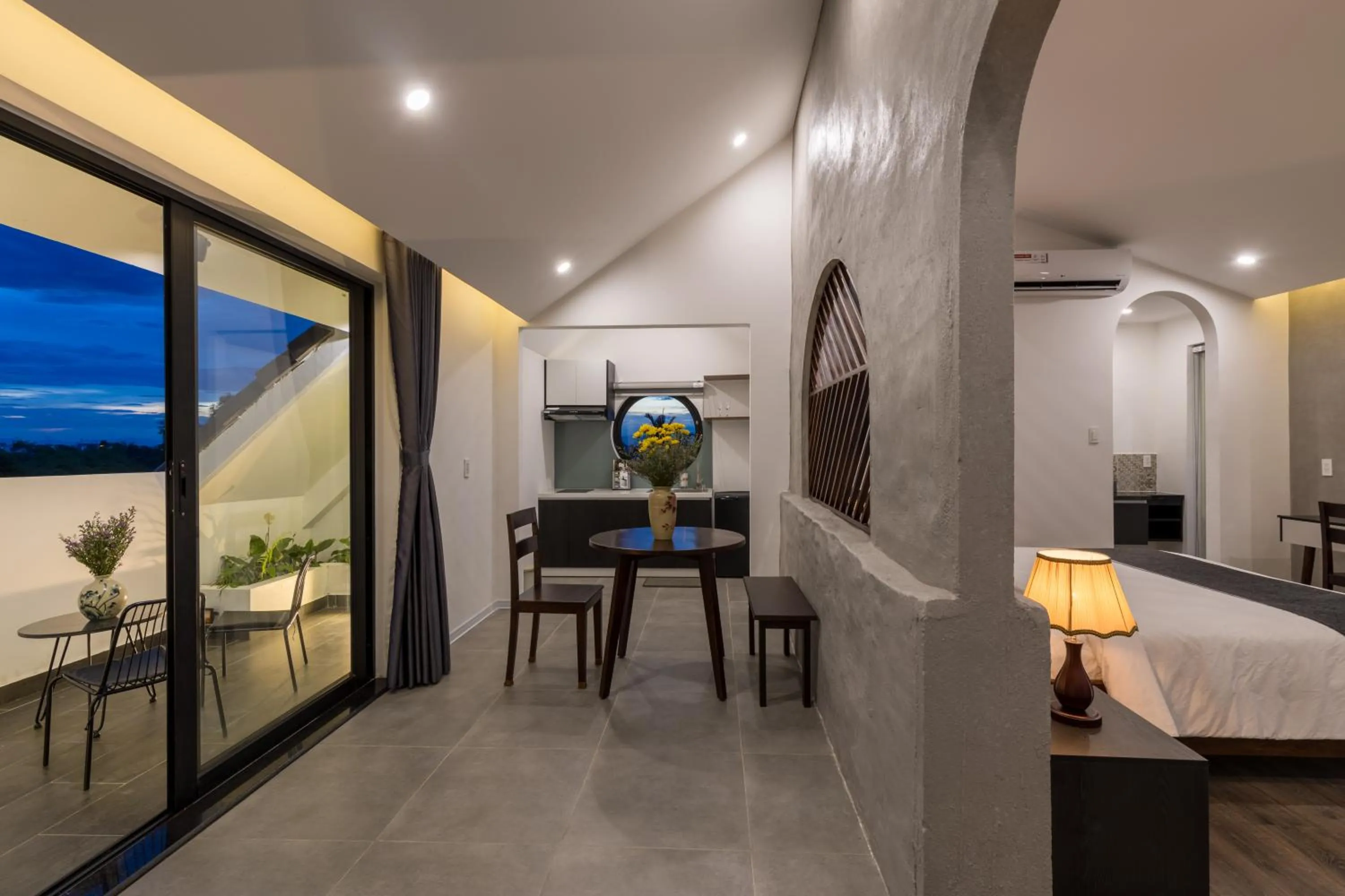 Bed in Charm Champion Villa Hoian