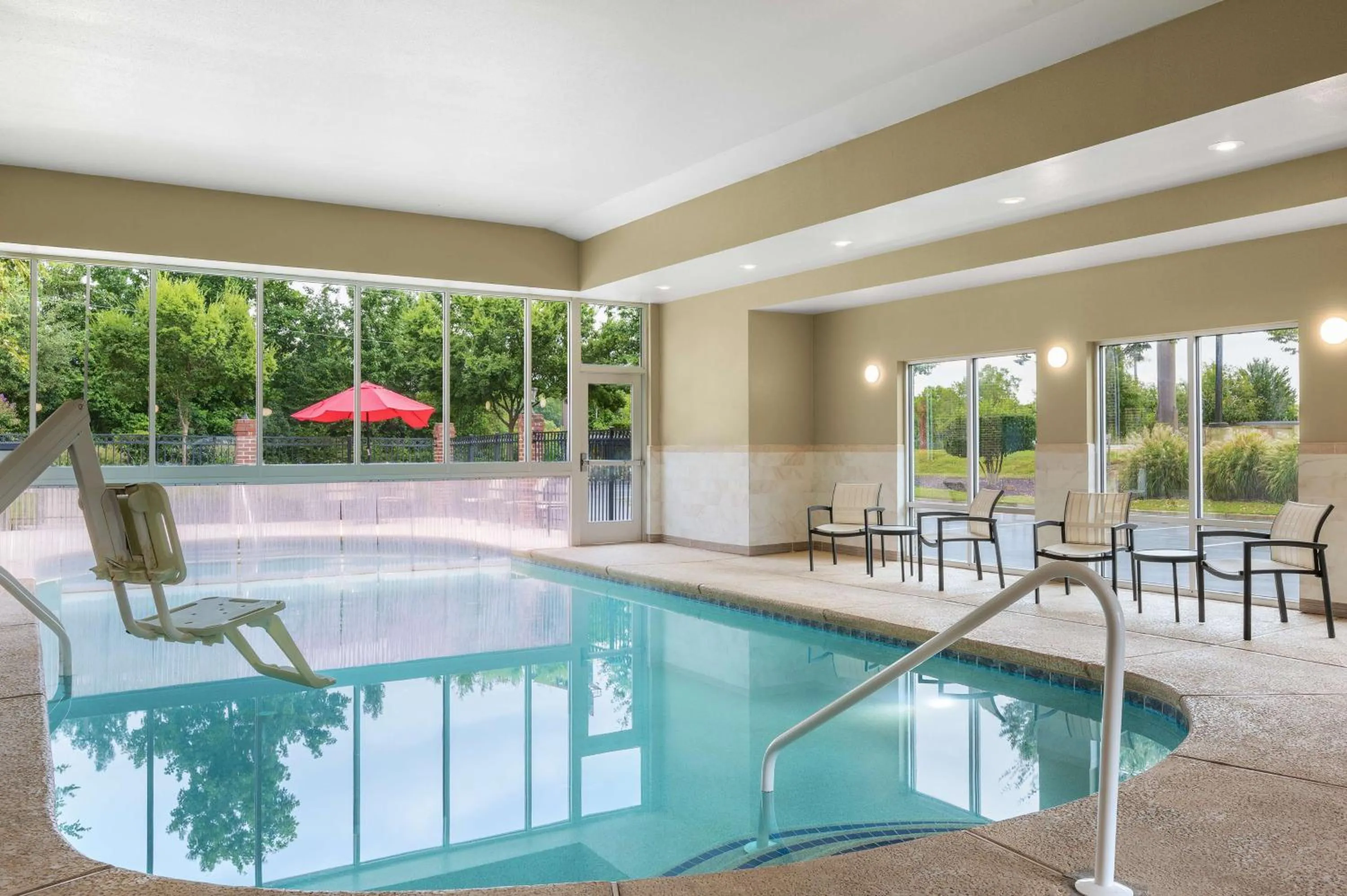 Pool view in Hampton Inn Atlanta McDonough