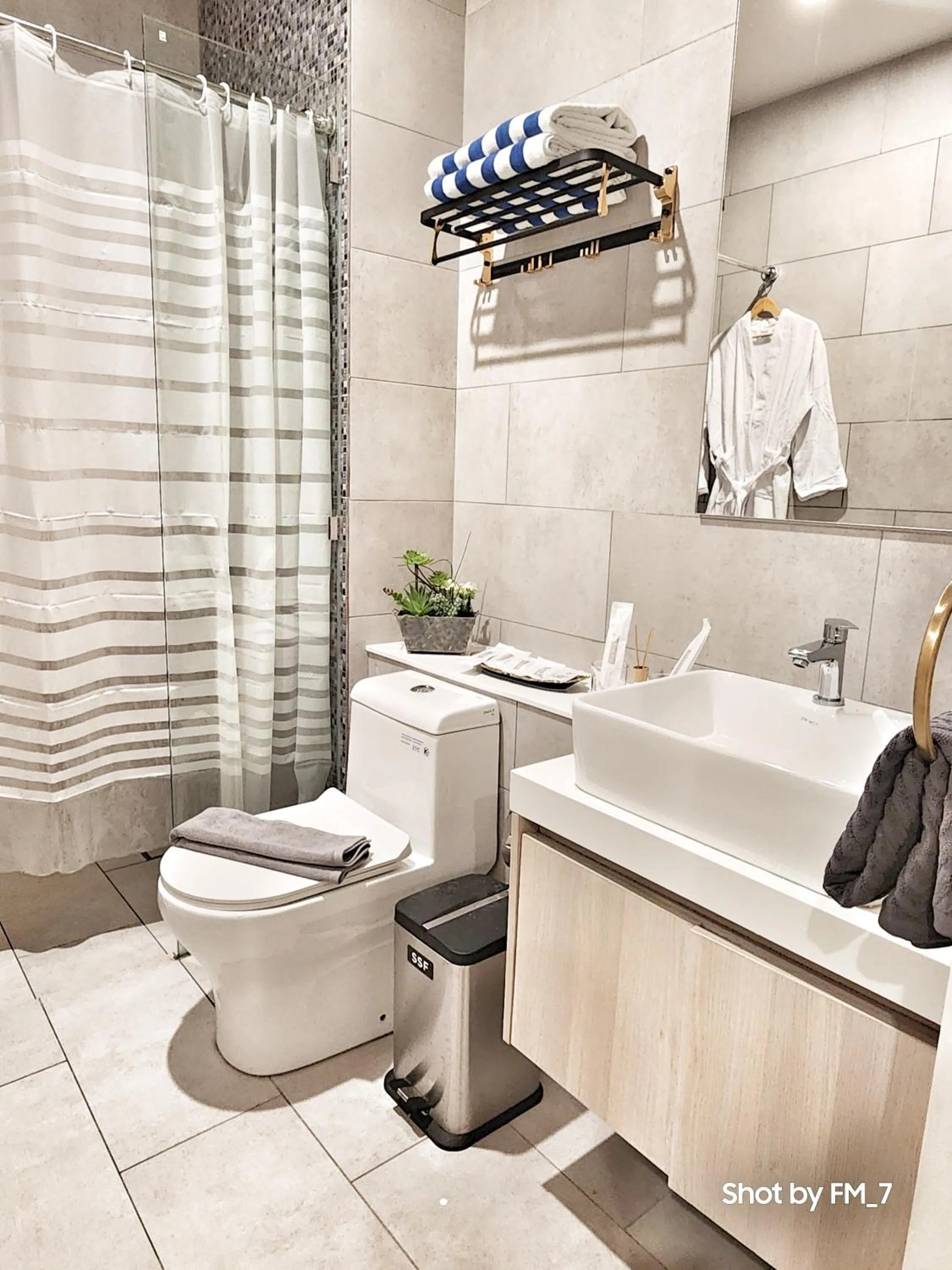 Shower in Seaview Luxury Suites at The Shore Kota Kinabalu