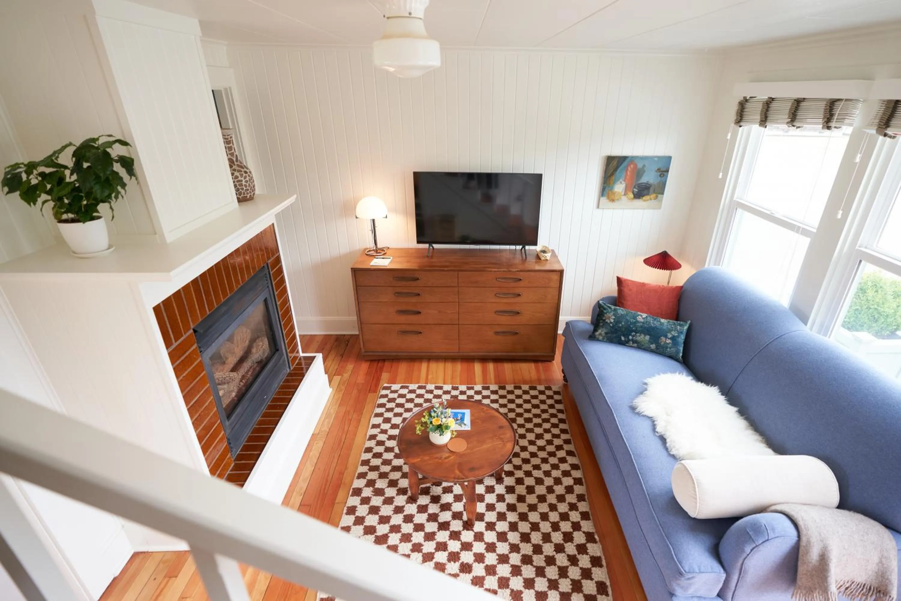 Living room in The Drifthaven at Gearhart