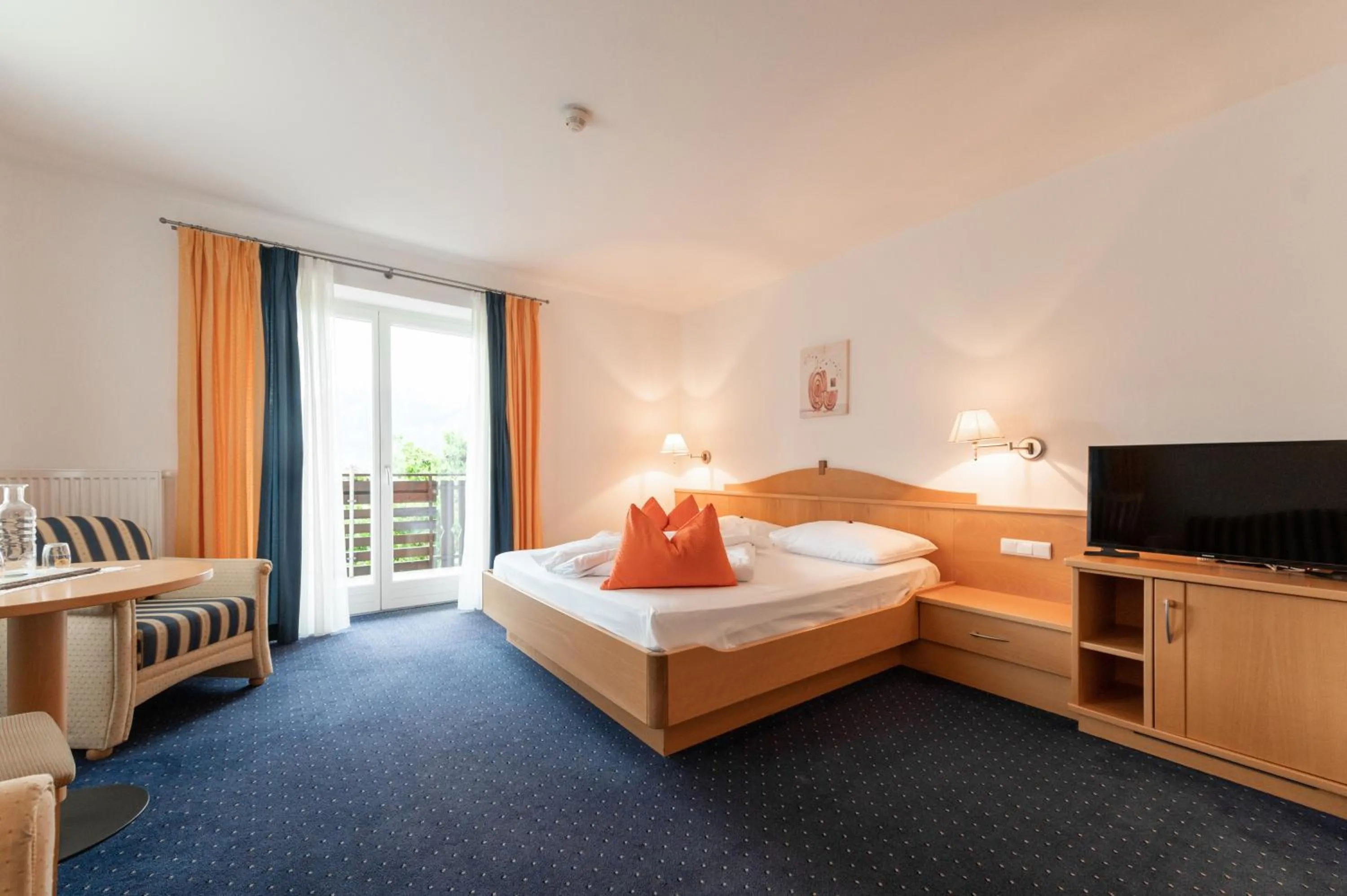 Decorative detail, Bed in Hotel Garni Katnau