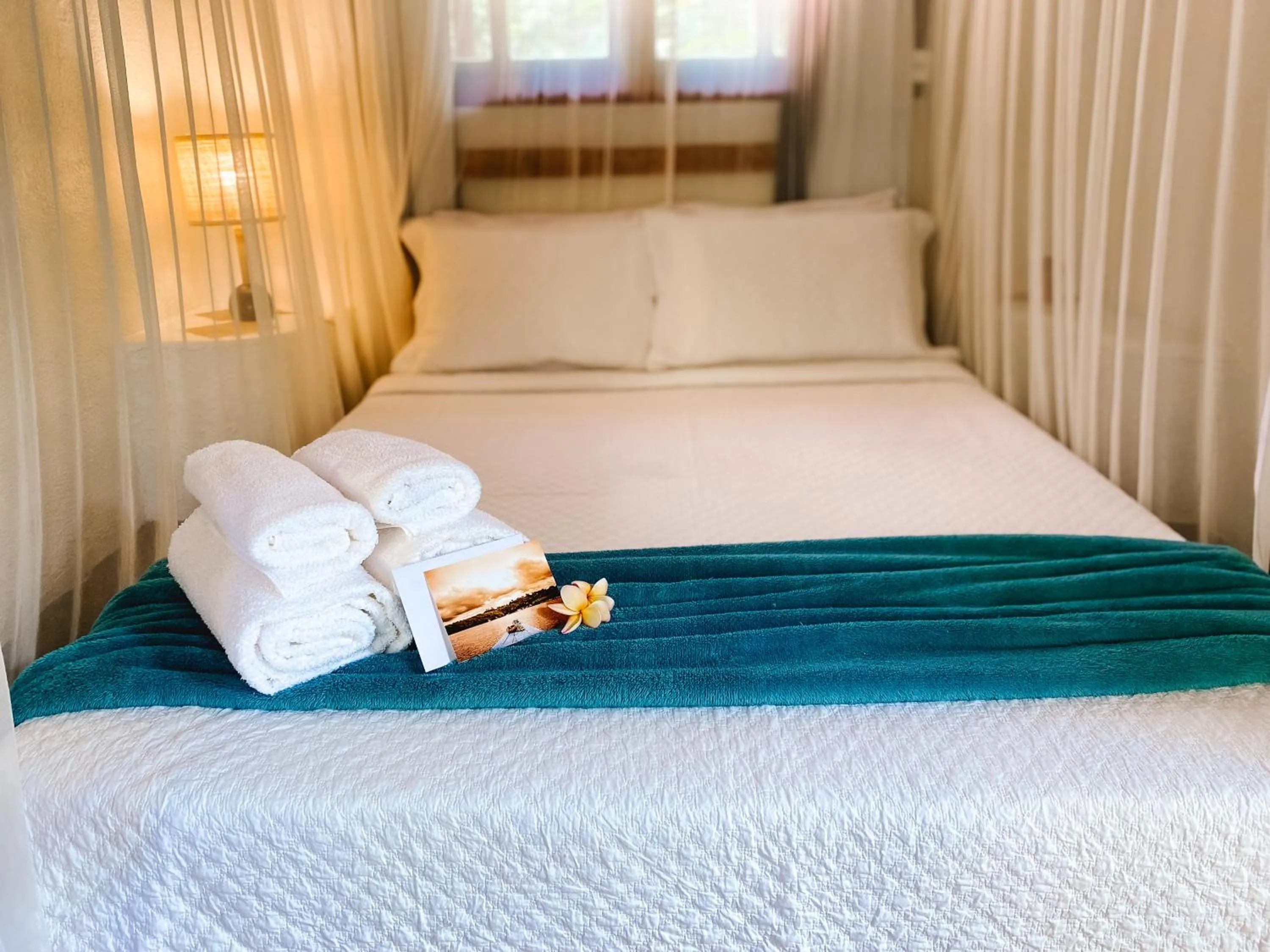 Bed in Bangalôs da Aldeia Caraiva