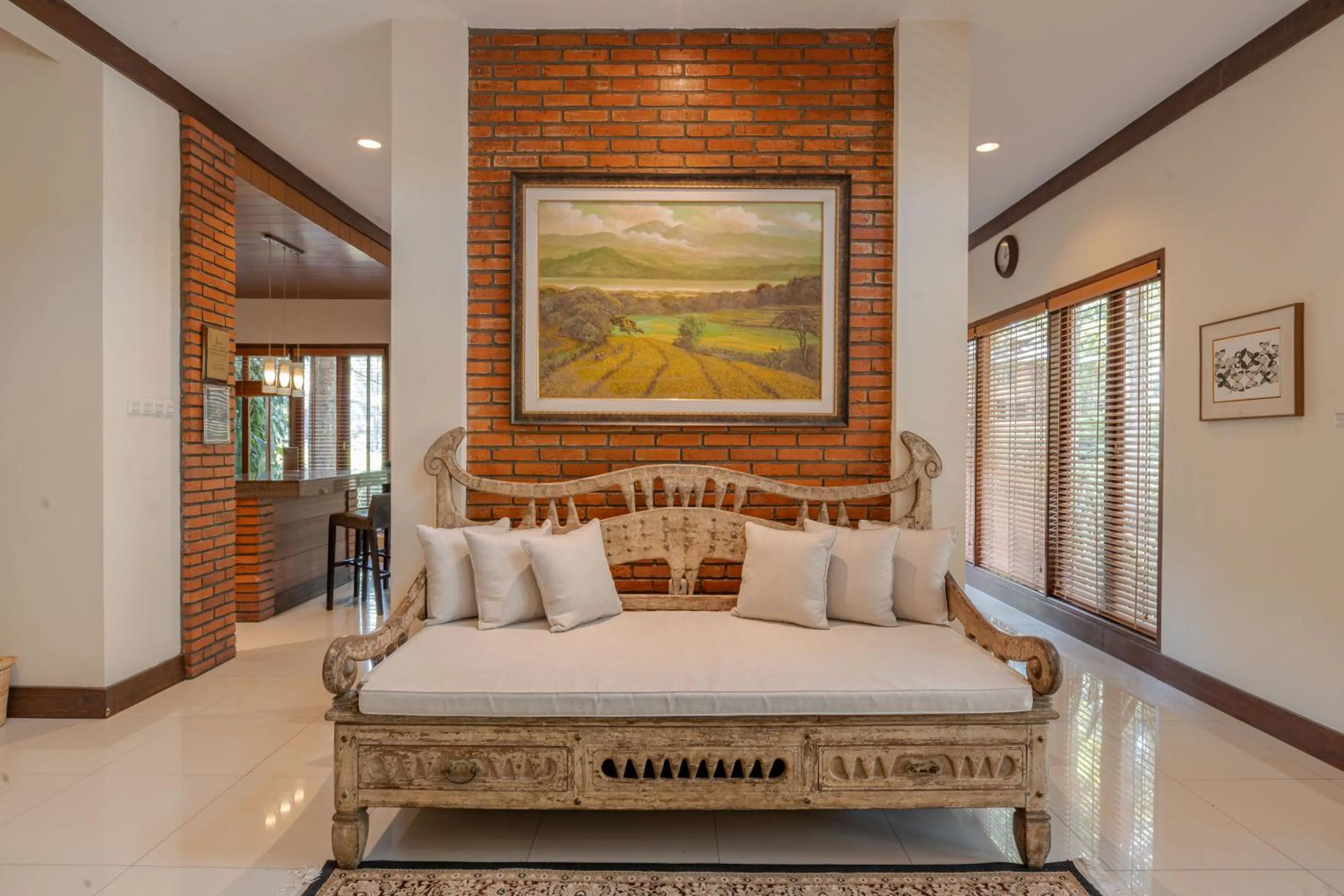 Living room, Bed in Plataran Puncak Residences