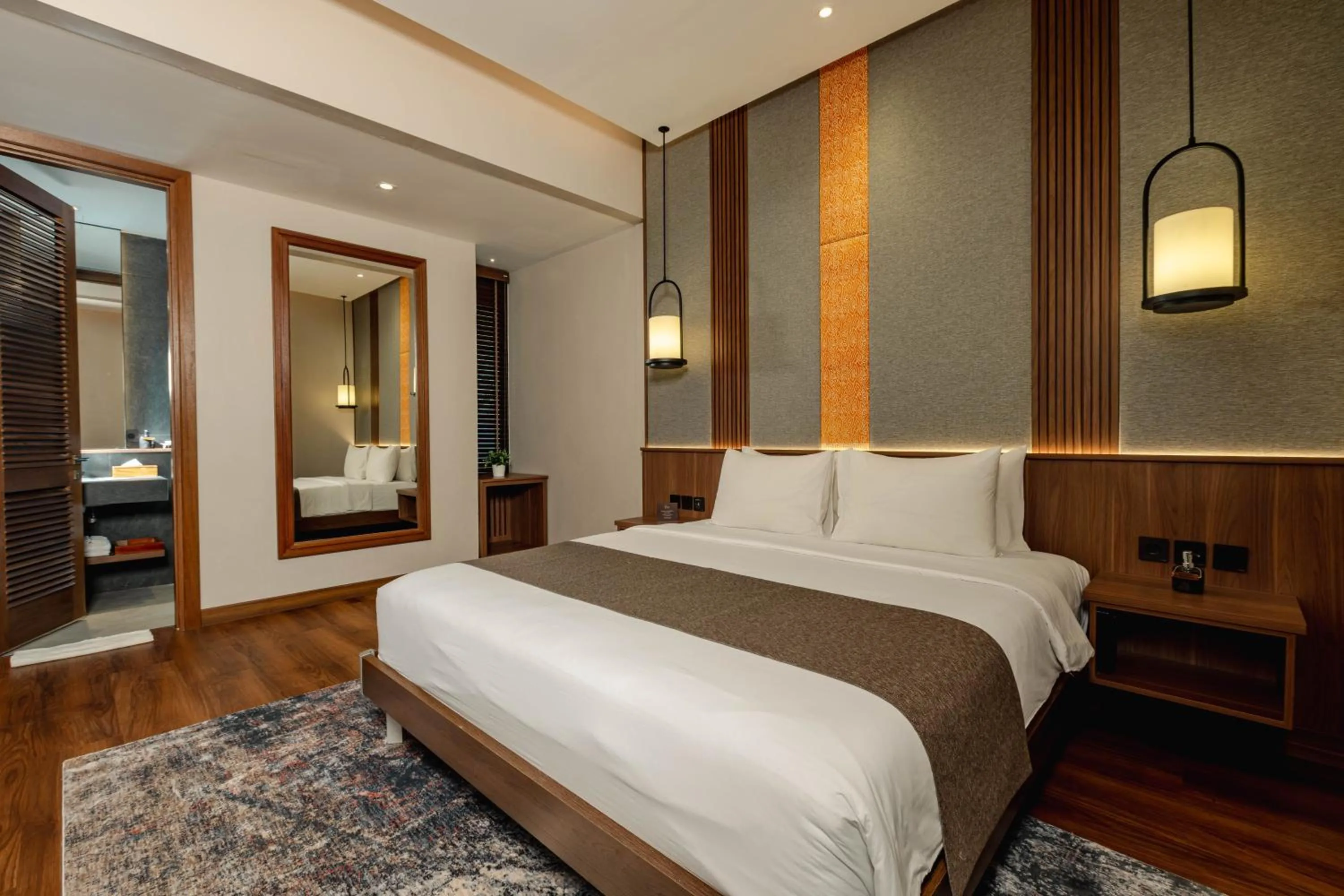Bed in Plataran Puncak Residences