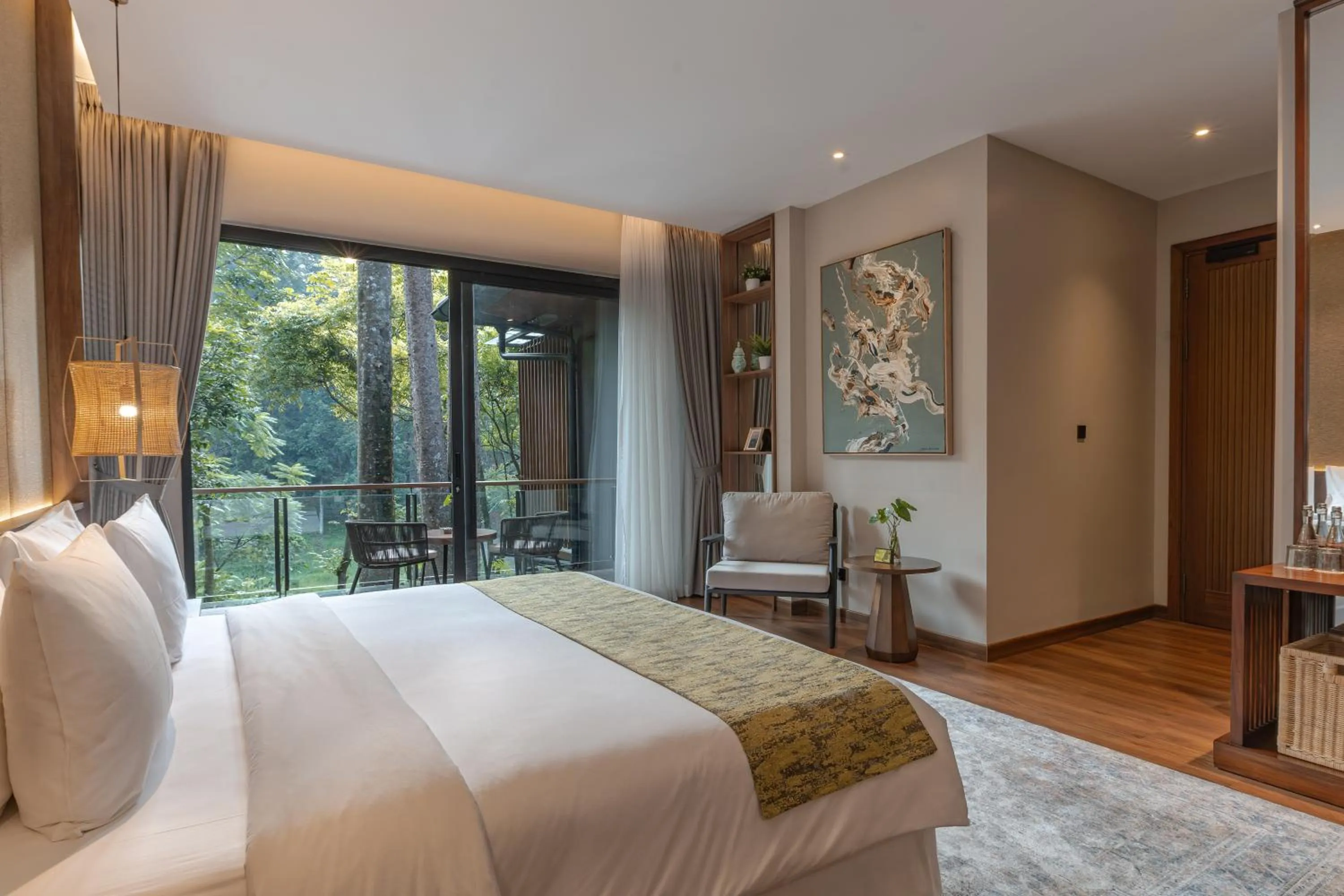 Bed in Plataran Puncak Residences