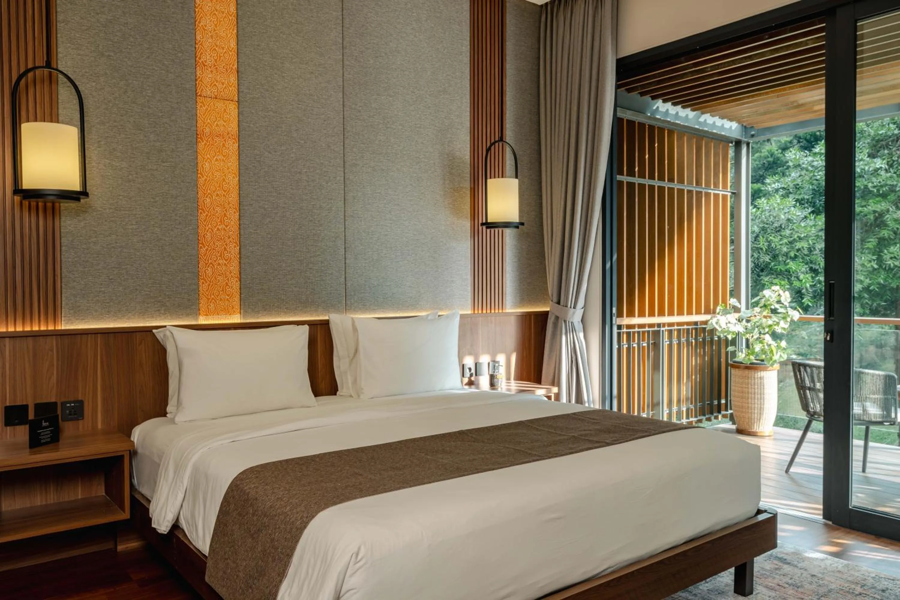 Bed in Plataran Puncak Residences