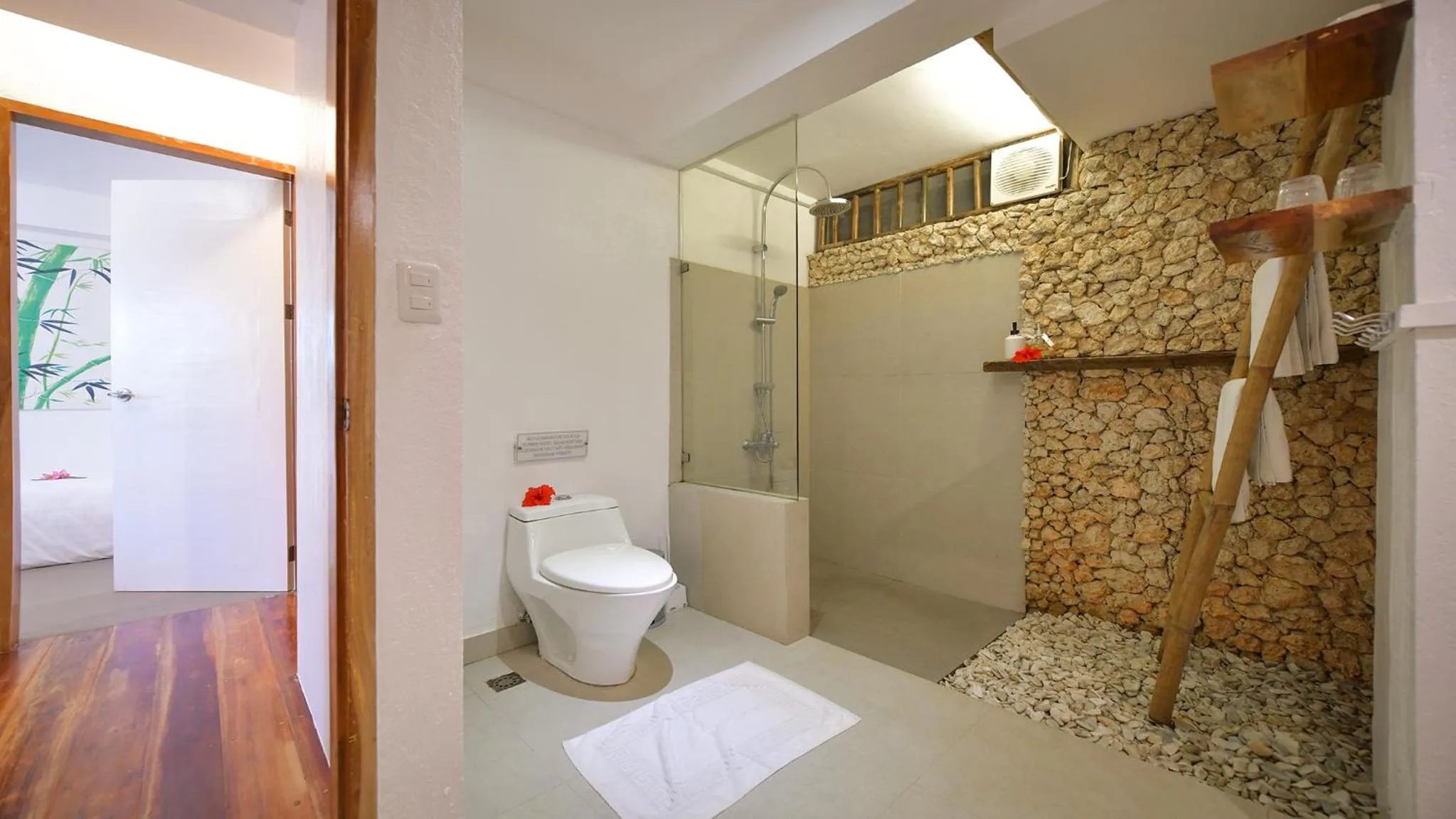 Shower in Diniview Villa Resort