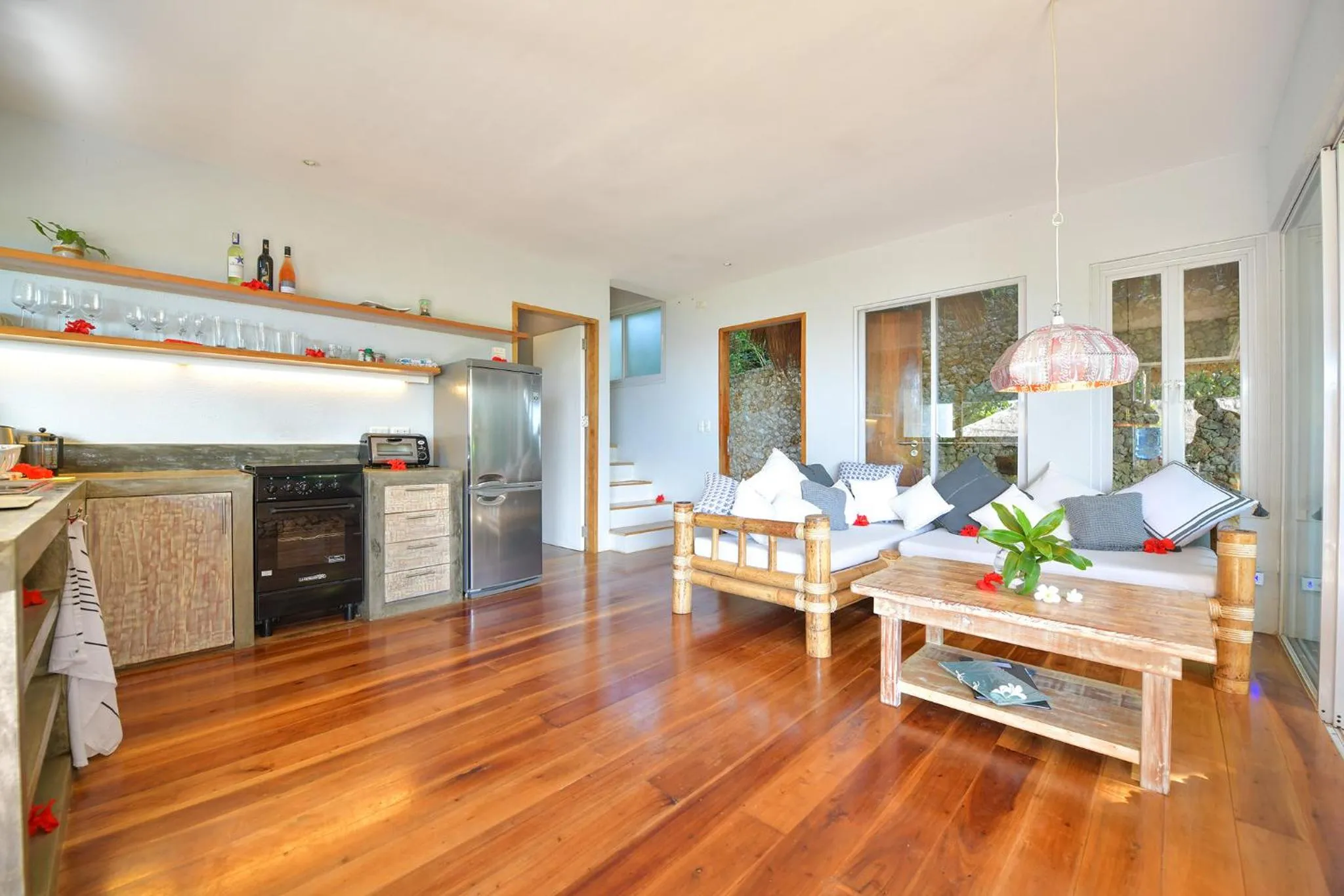 Kitchen or kitchenette in Diniview Villa Resort