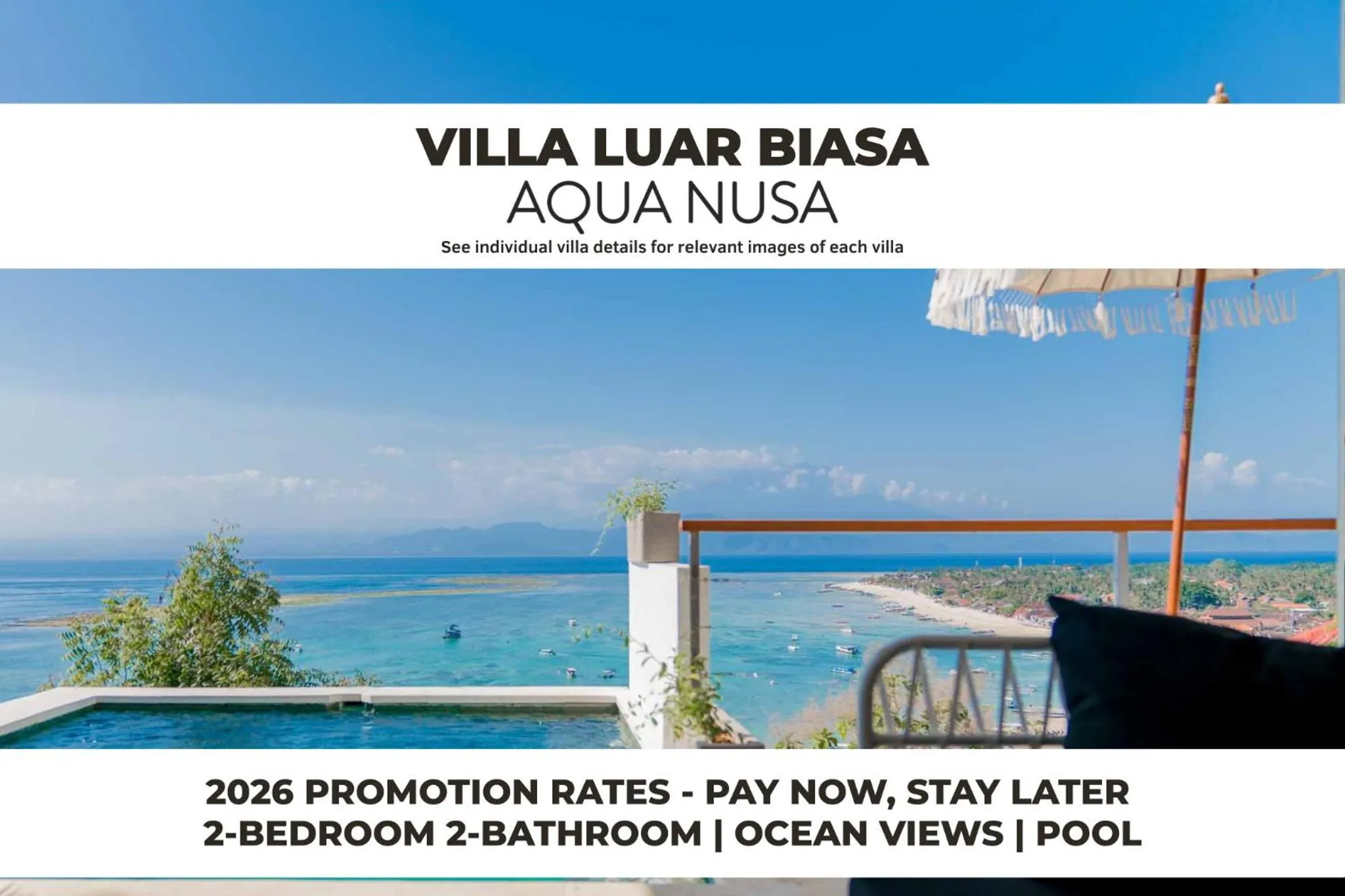Sea view in Aqua Nusa - Luxury Lembongan Villas