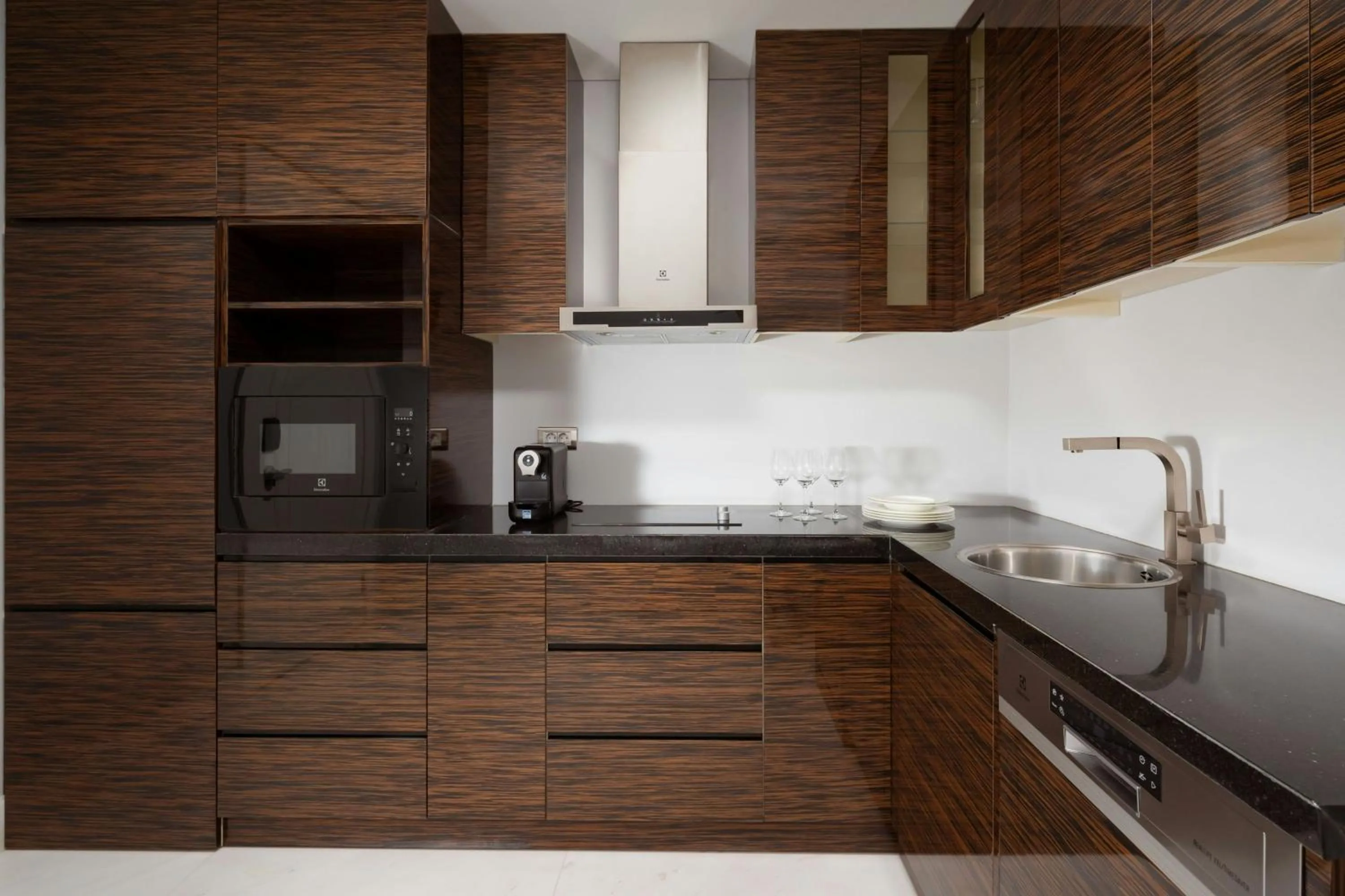 Kitchen or kitchenette in Pik Palace, Shahdag, Autograph Collection