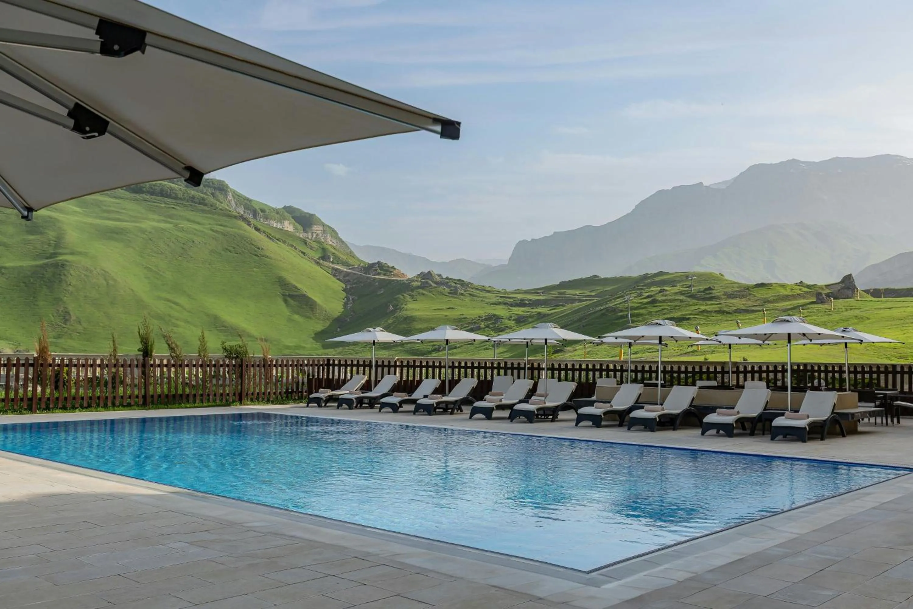 Swimming pool in Pik Palace, Shahdag, Autograph Collection