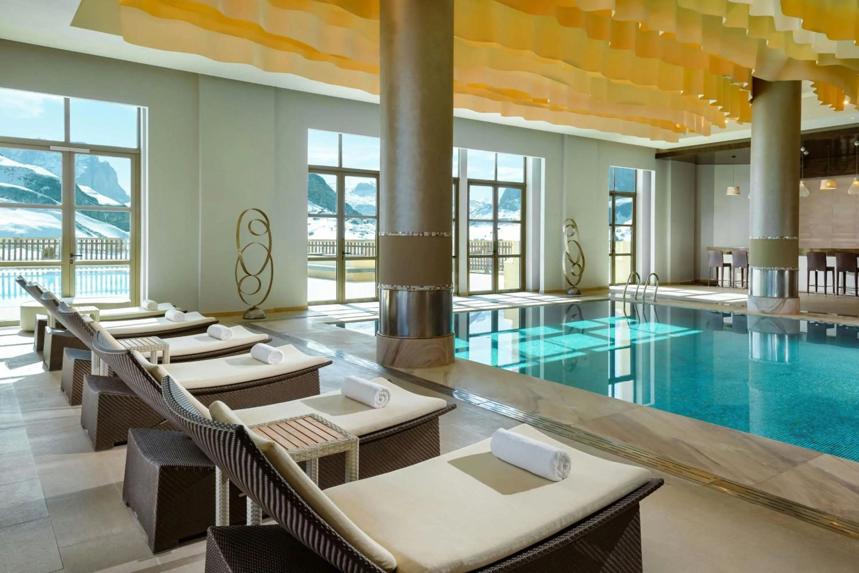 Swimming pool in Pik Palace, Shahdag, Autograph Collection