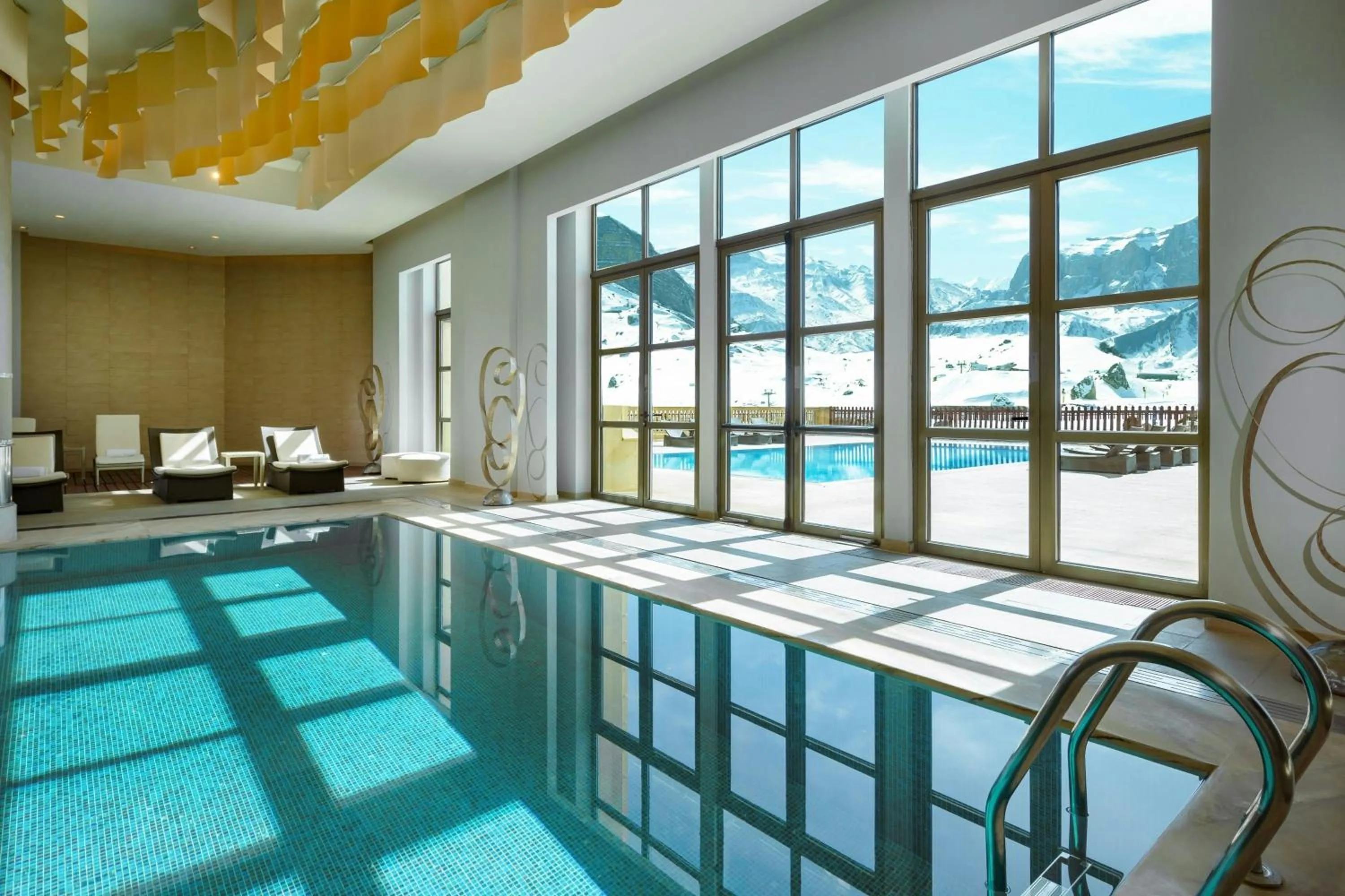 Swimming pool in Pik Palace, Shahdag, Autograph Collection