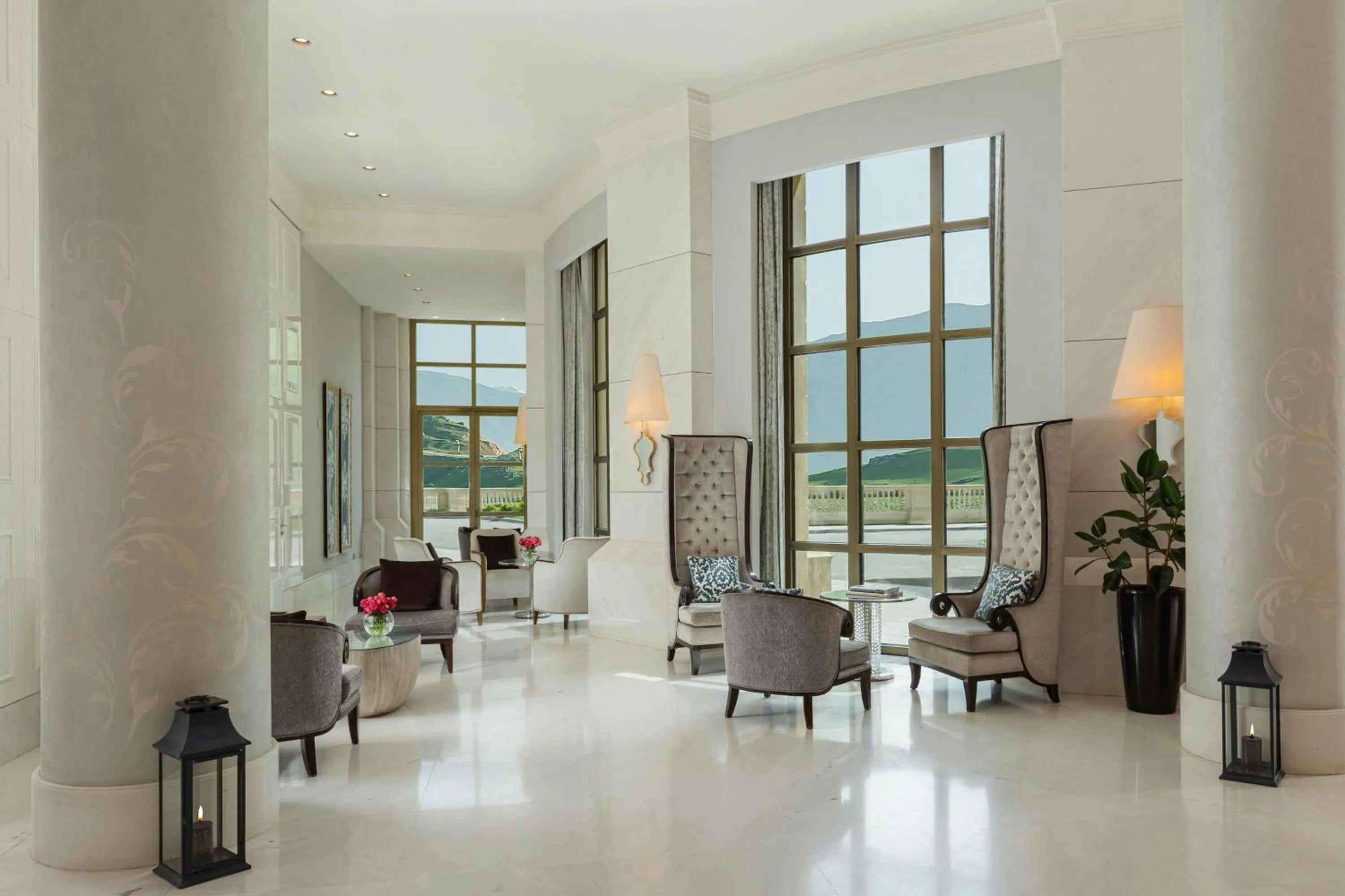 Lobby or reception in Pik Palace, Shahdag, Autograph Collection