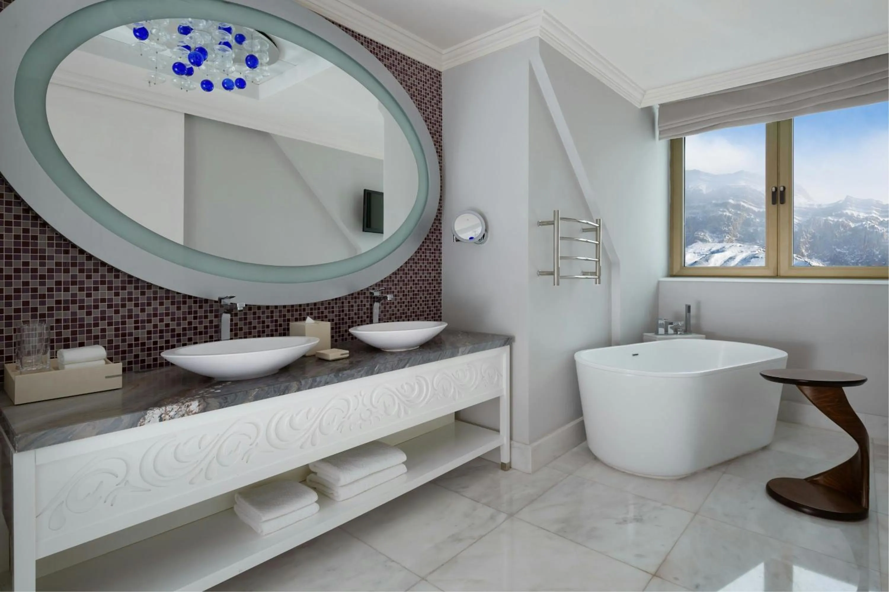 Bathroom in Pik Palace, Shahdag, Autograph Collection