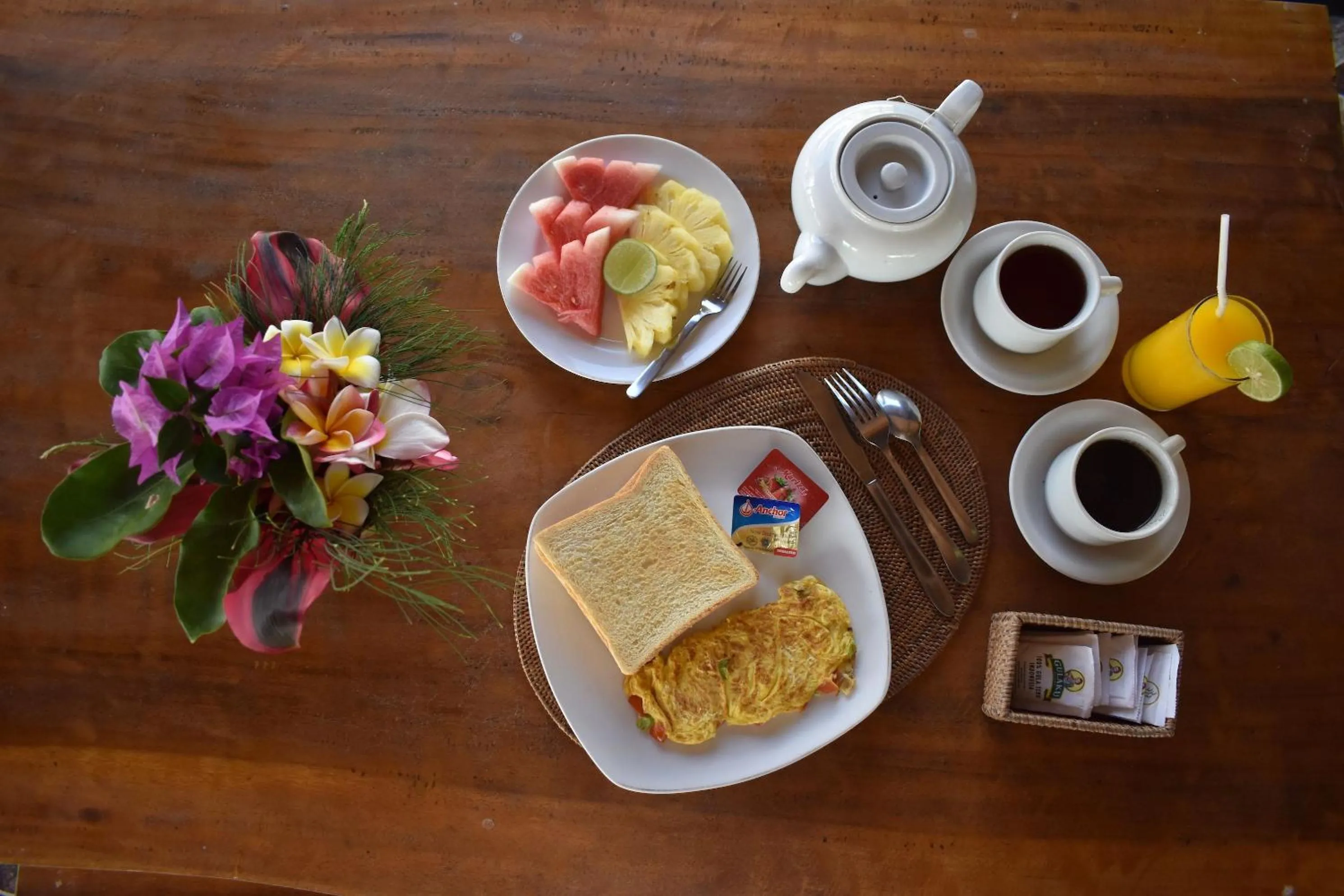 Food close-up in Bali Belva