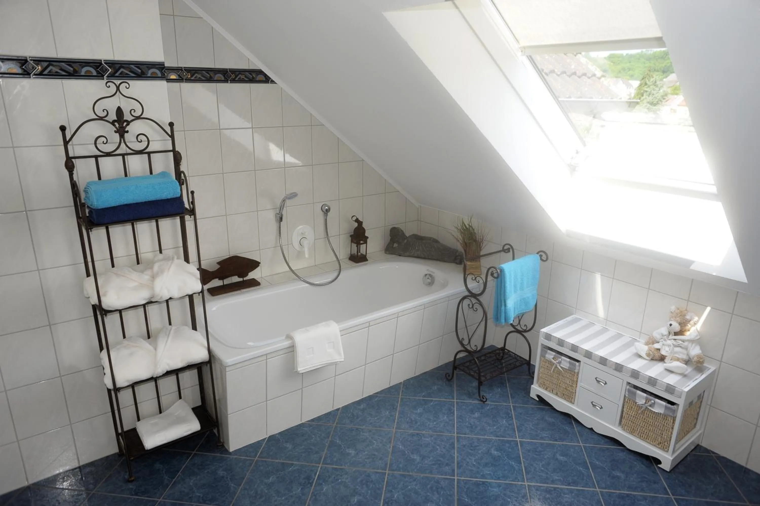 Bathroom in Ferienwohnung Landfein Schalkenmehren