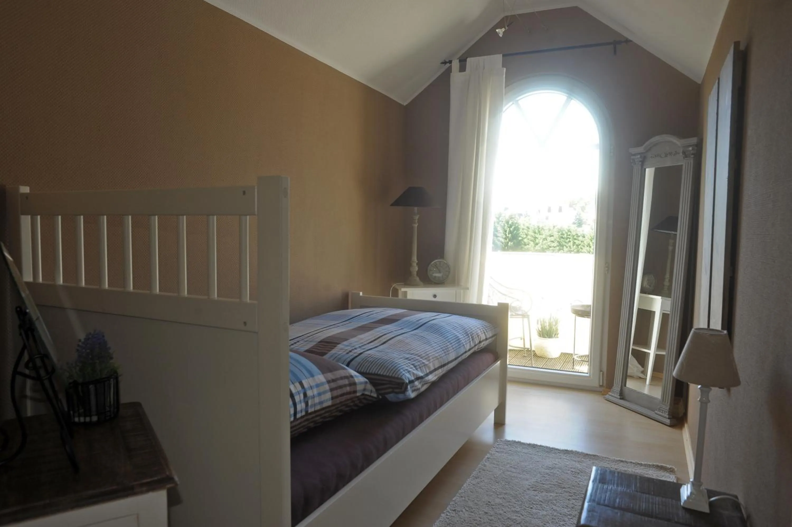 Bedroom, Bed in Ferienwohnung Landfein Schalkenmehren