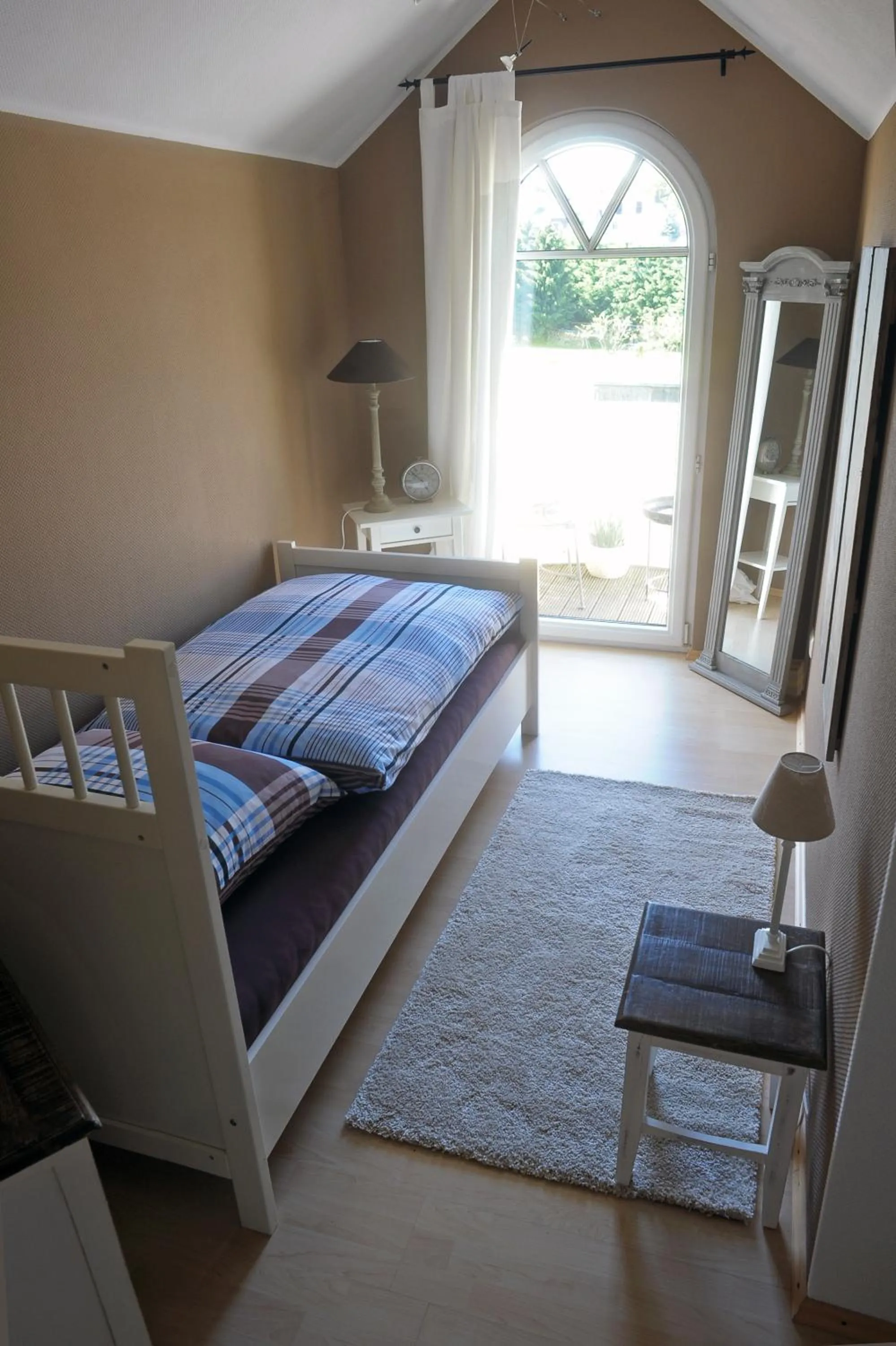 Bedroom, Bed in Ferienwohnung Landfein Schalkenmehren