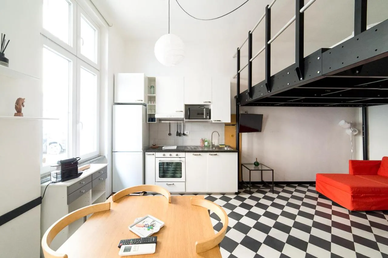 Kitchen or kitchenette in Hbhall Residenze Darsena