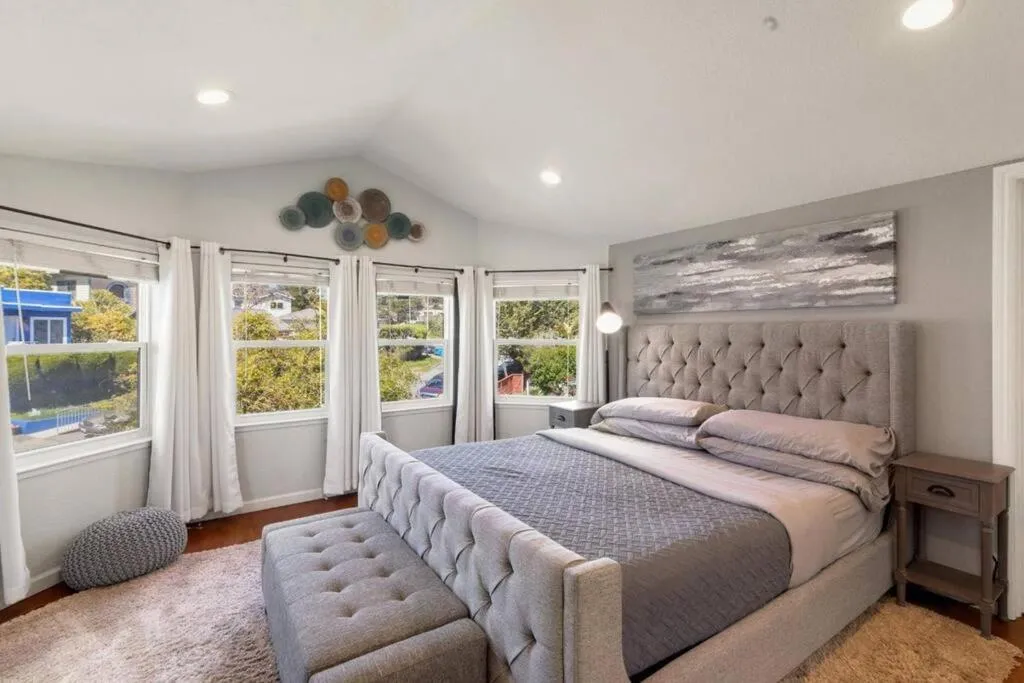 Bed in Pacifica Storybook Beach House