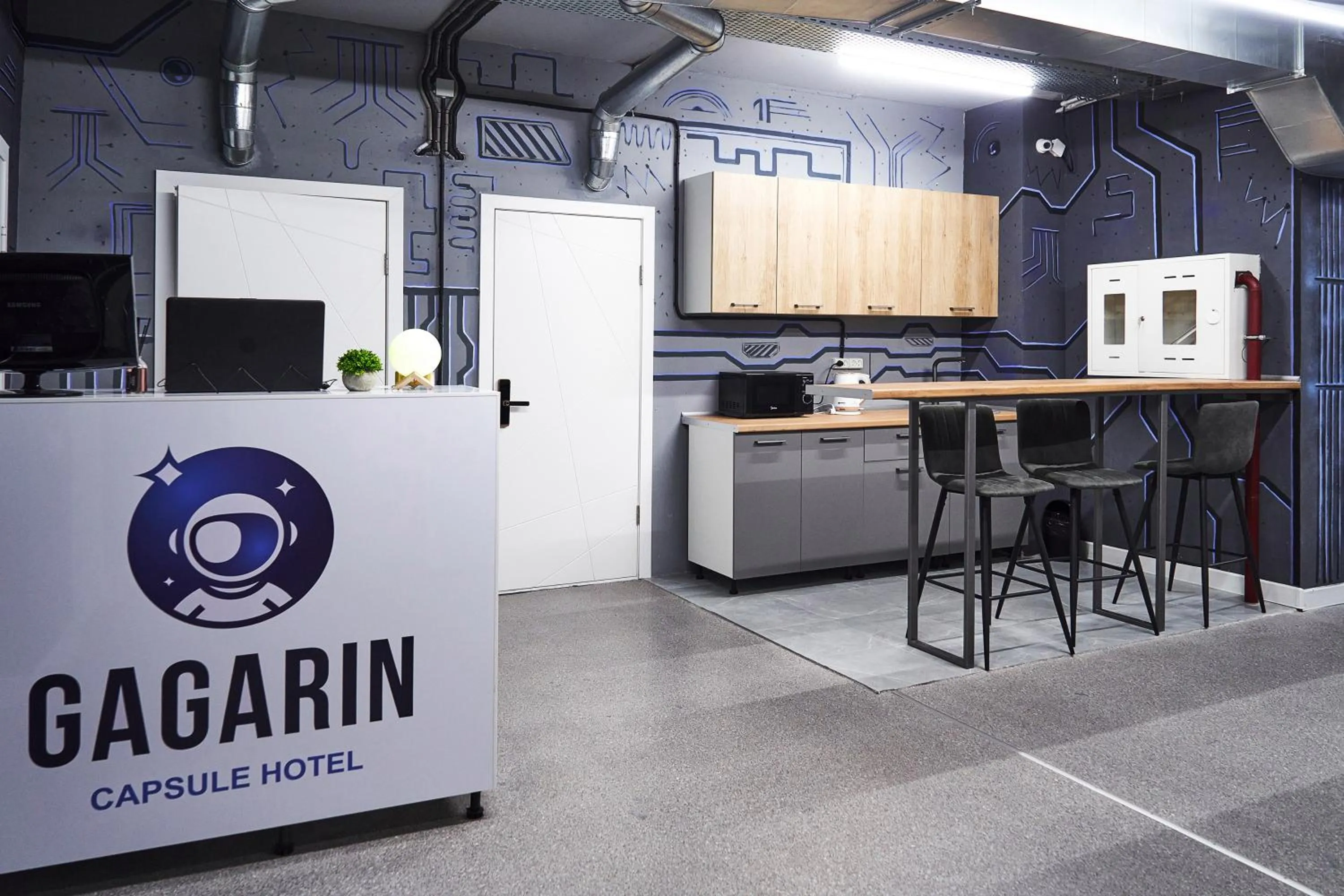 Property logo or sign in Gagarin Capsule Hotel