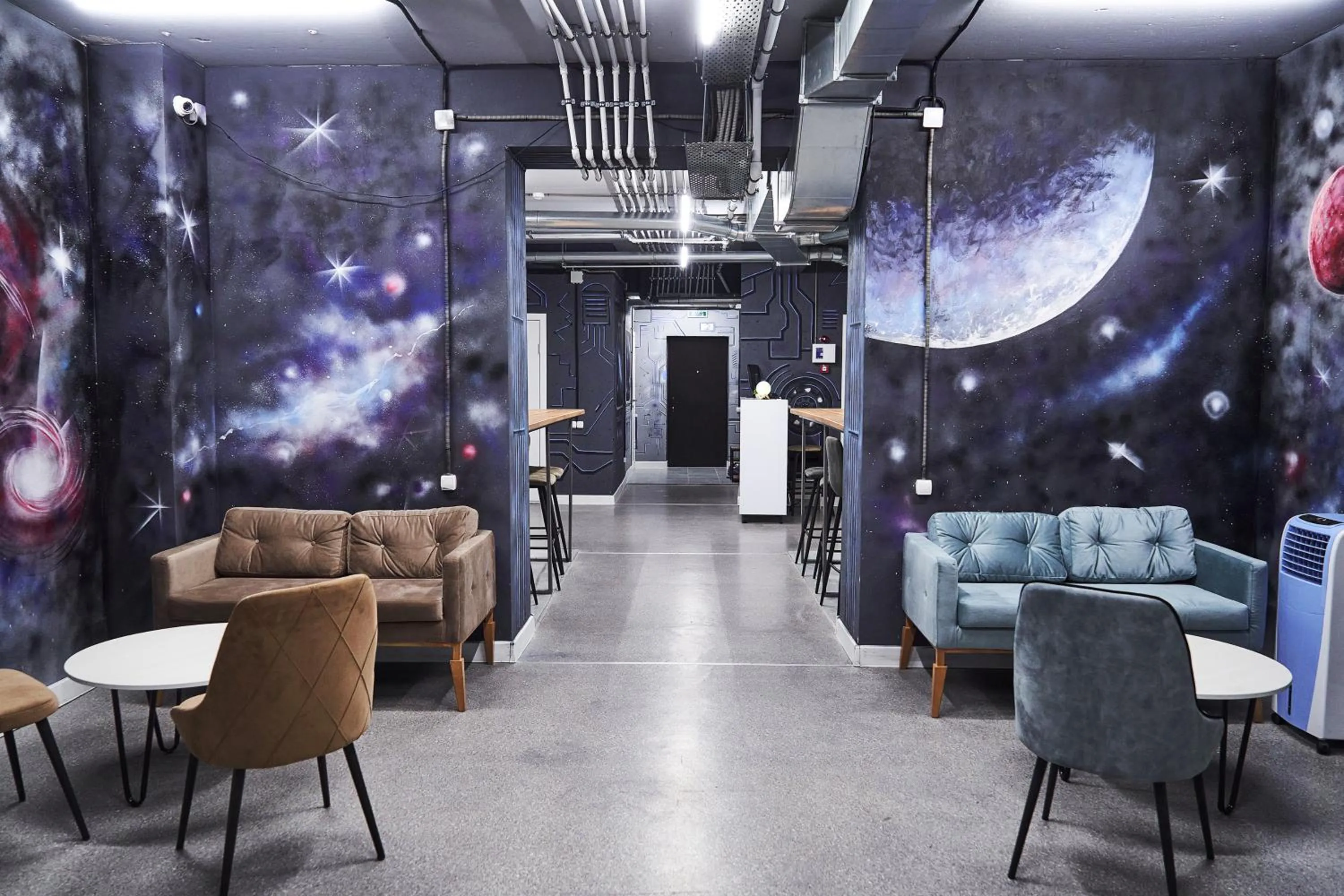 Living room in Gagarin Capsule Hotel