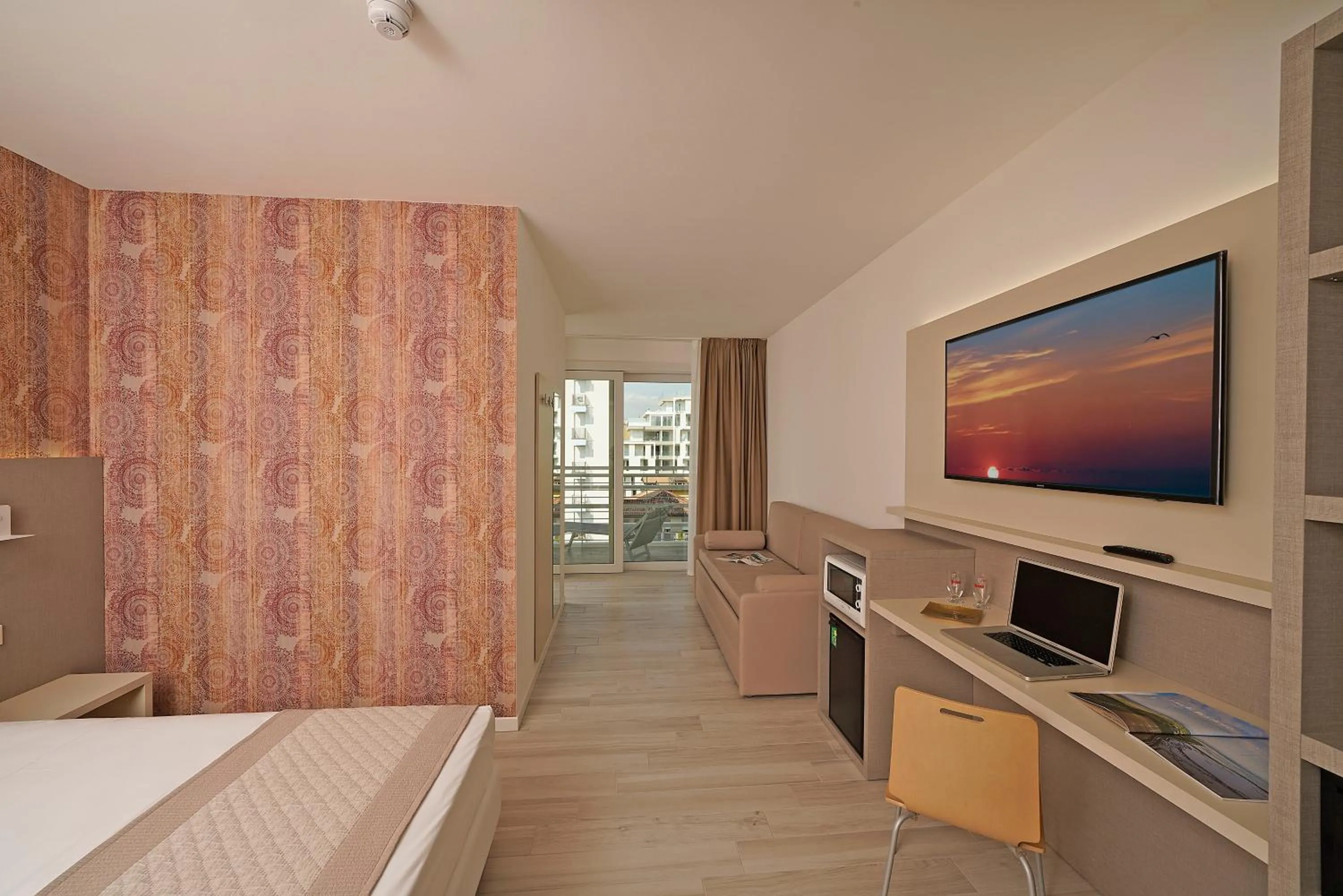 Bed in Hotel Strand a frontemare