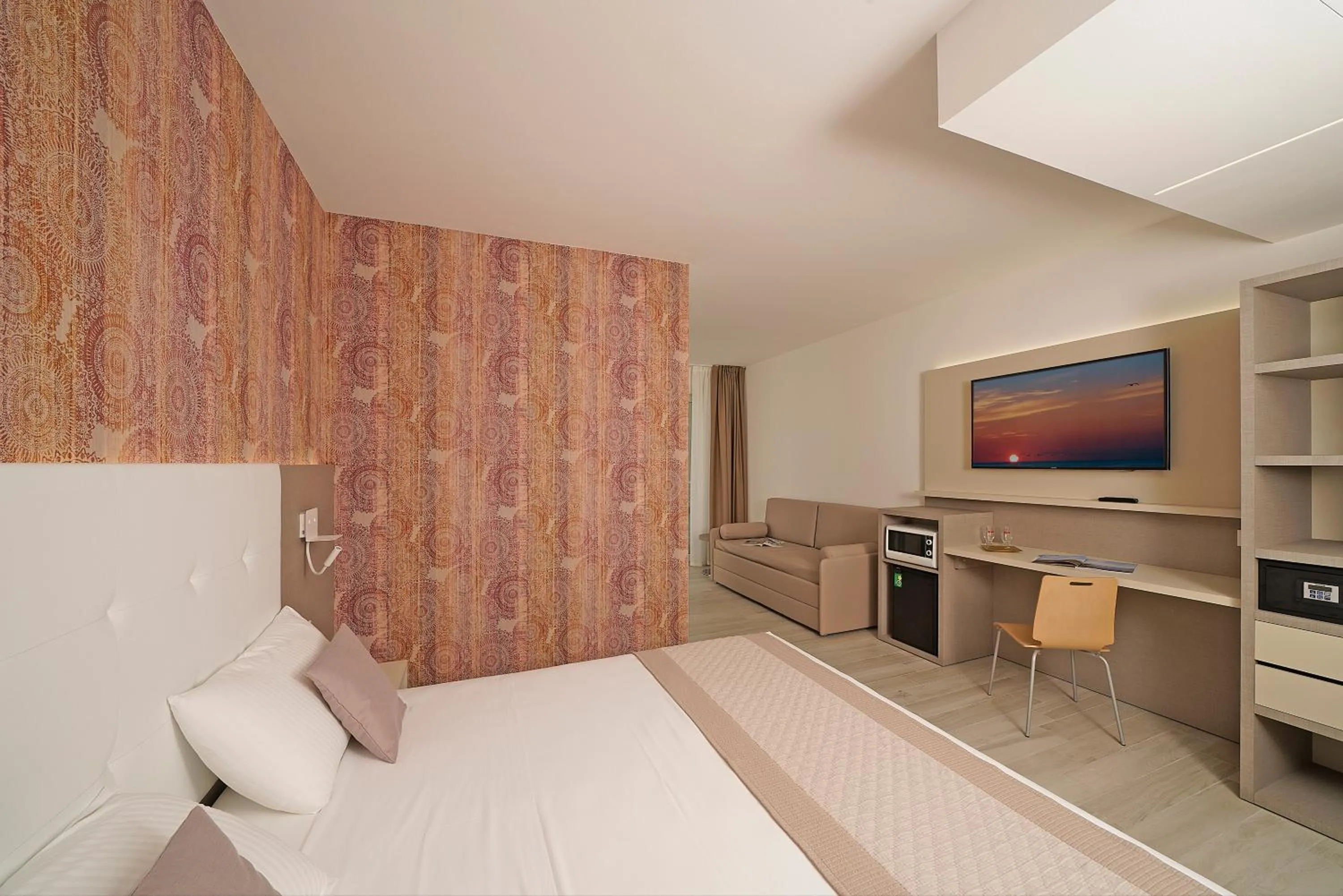 Bed in Hotel Strand a frontemare