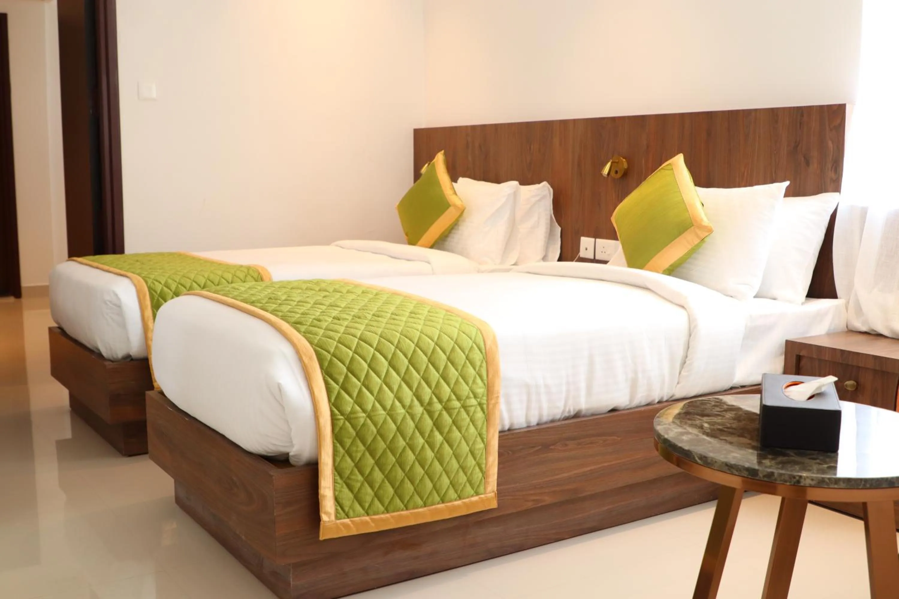 Bed in Hotel Seven Lights