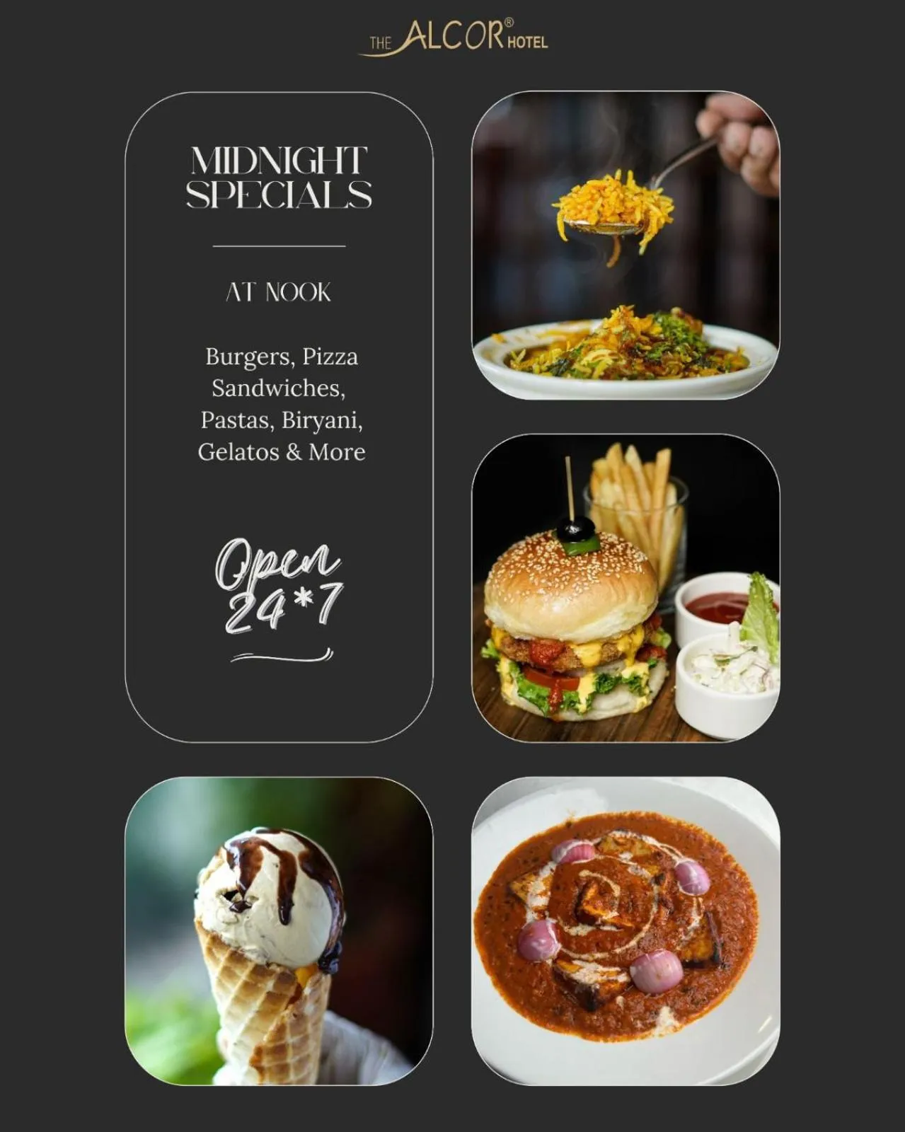 Restaurant/places to eat in The Alcor Hotel