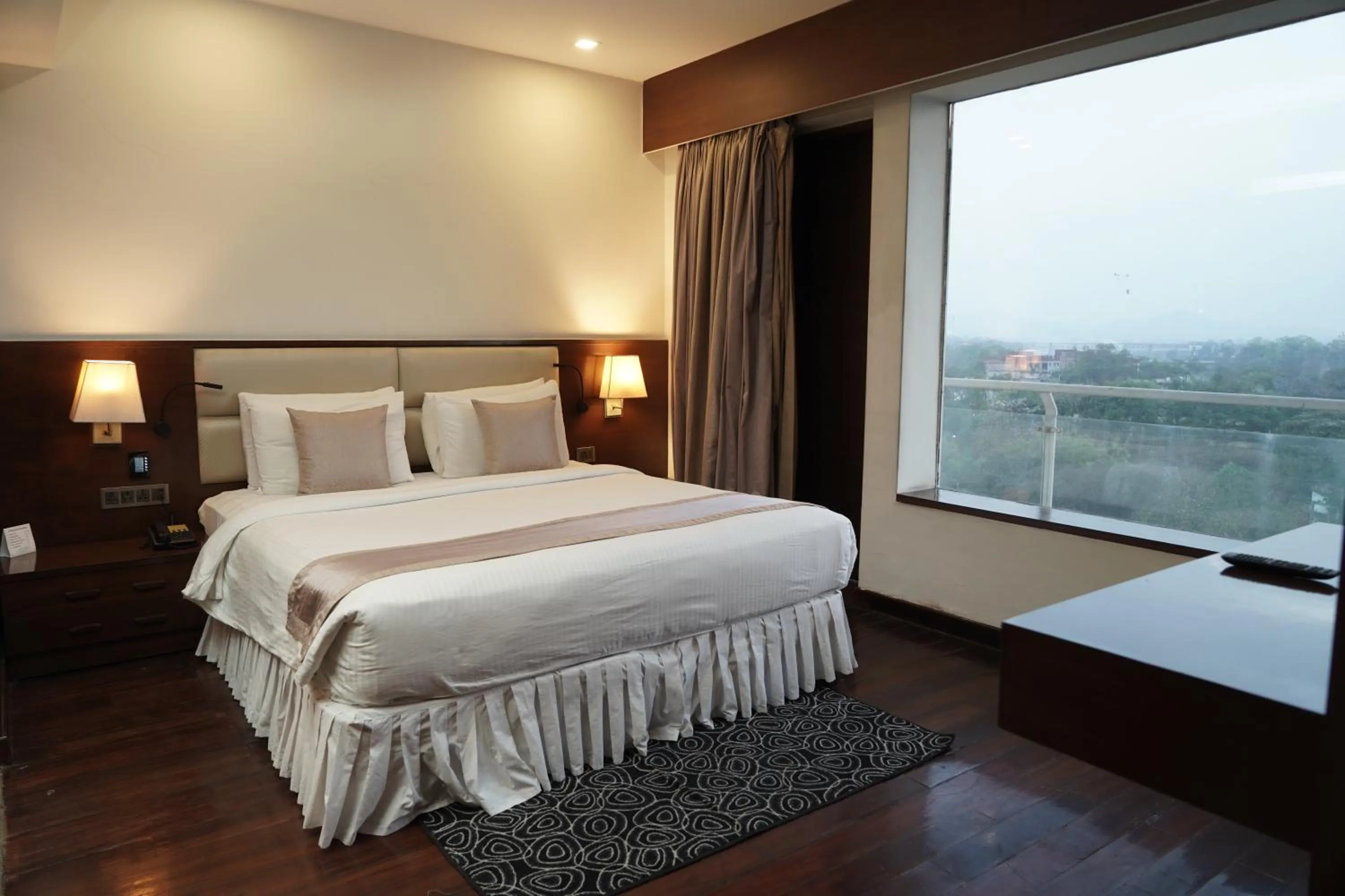 Natural landscape, Bed in The Alcor Hotel