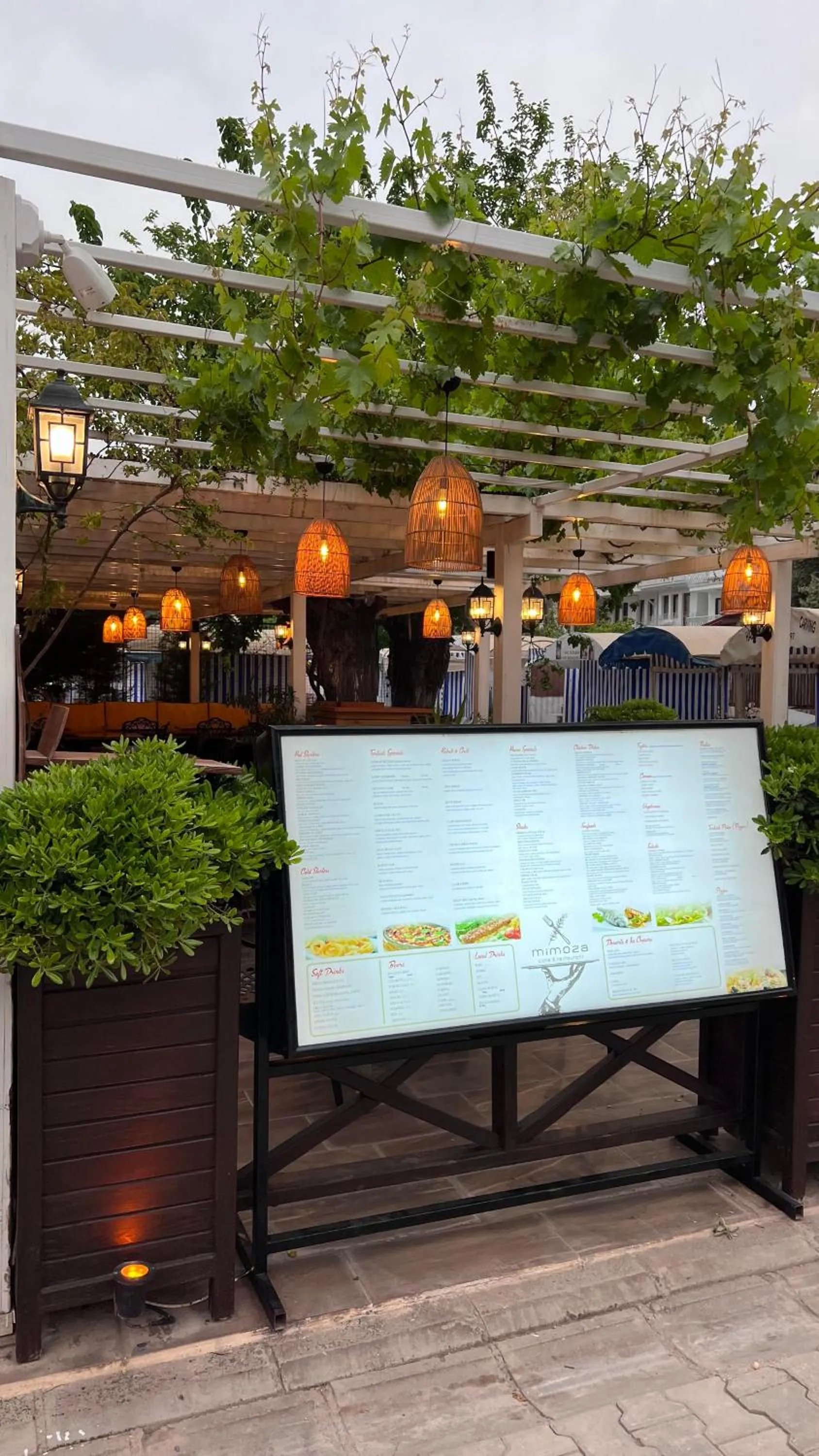 Restaurant/places to eat in Mimoza Hotel