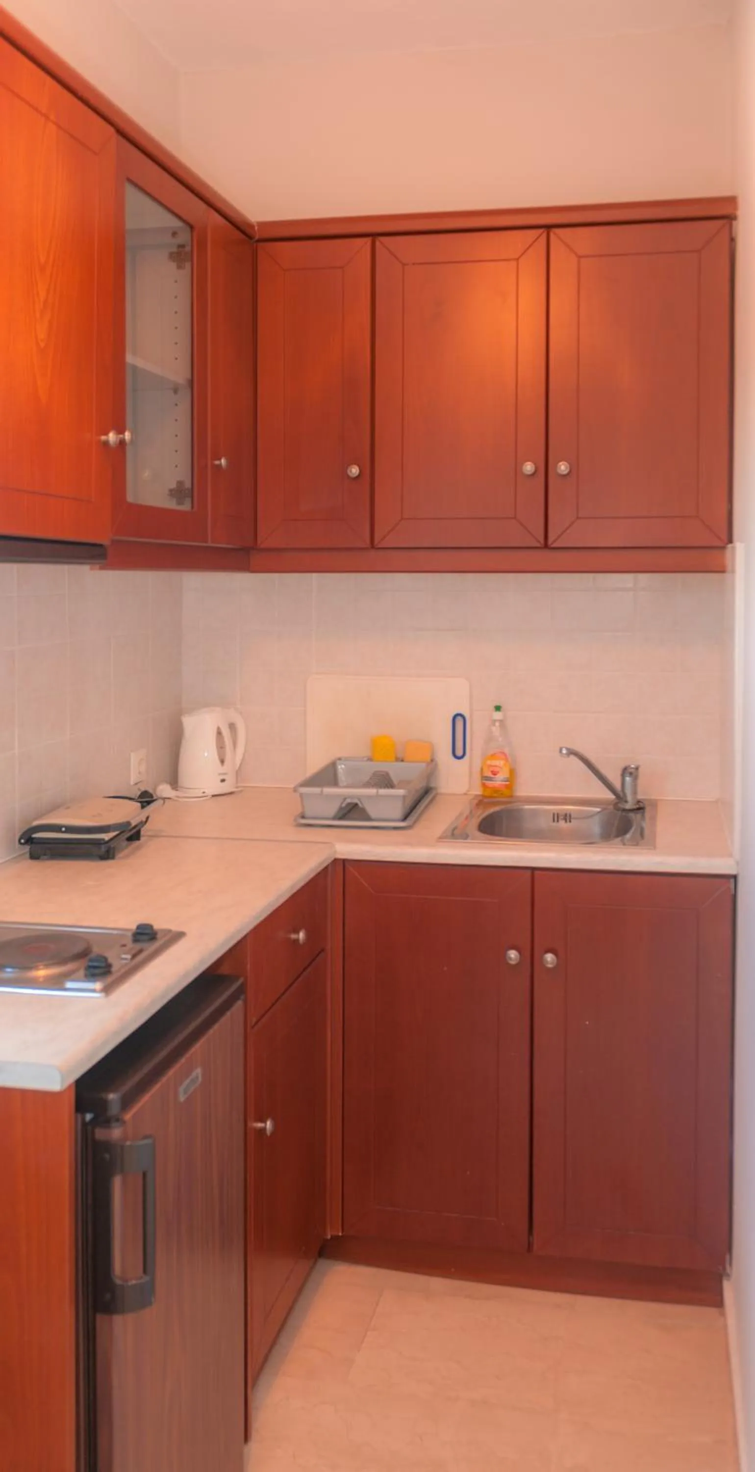 kitchen in Vassilis Paradise Garden Aparthotel