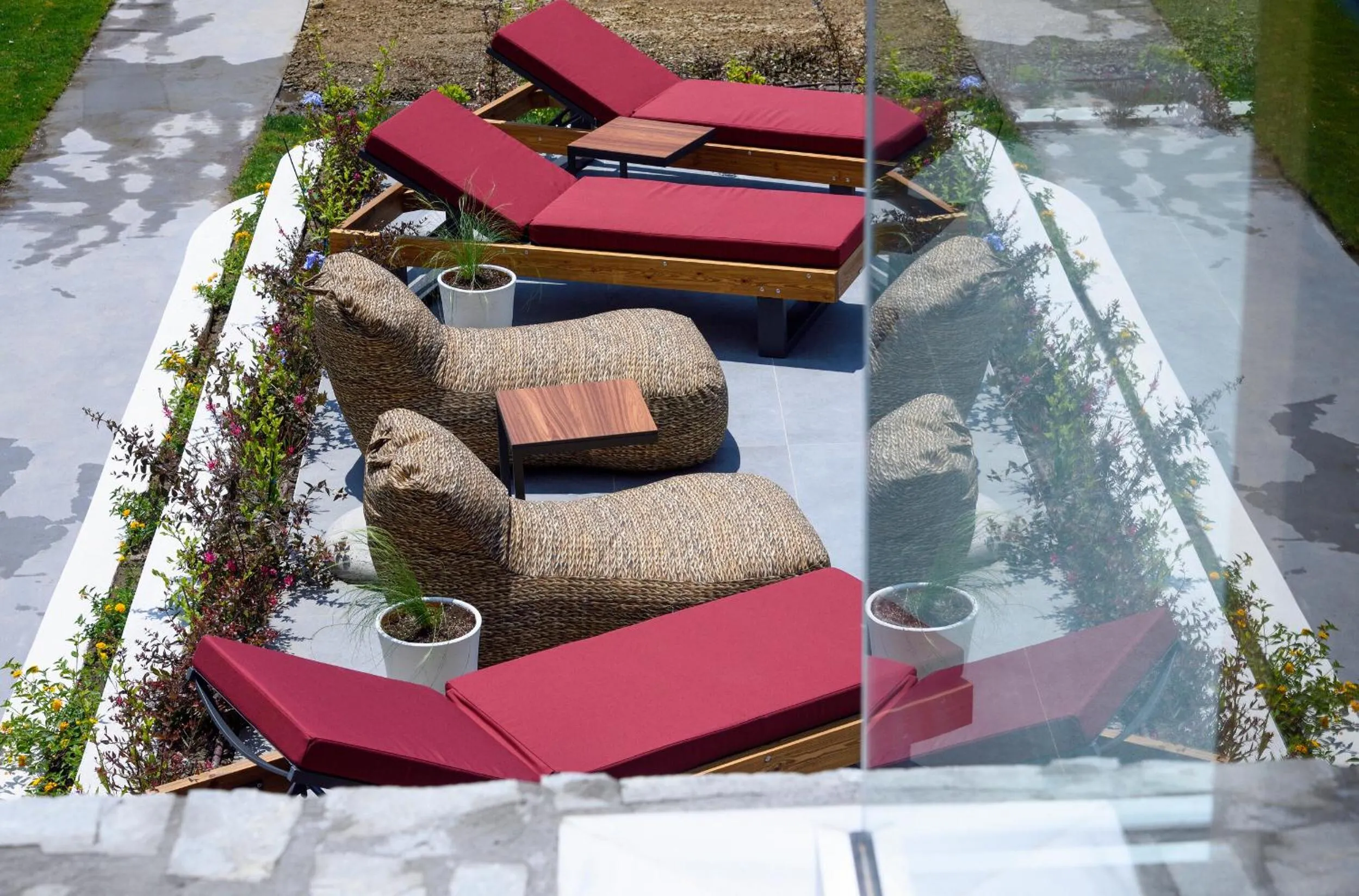 sunbed in Amyntas Seafront Hotel - Adults Only