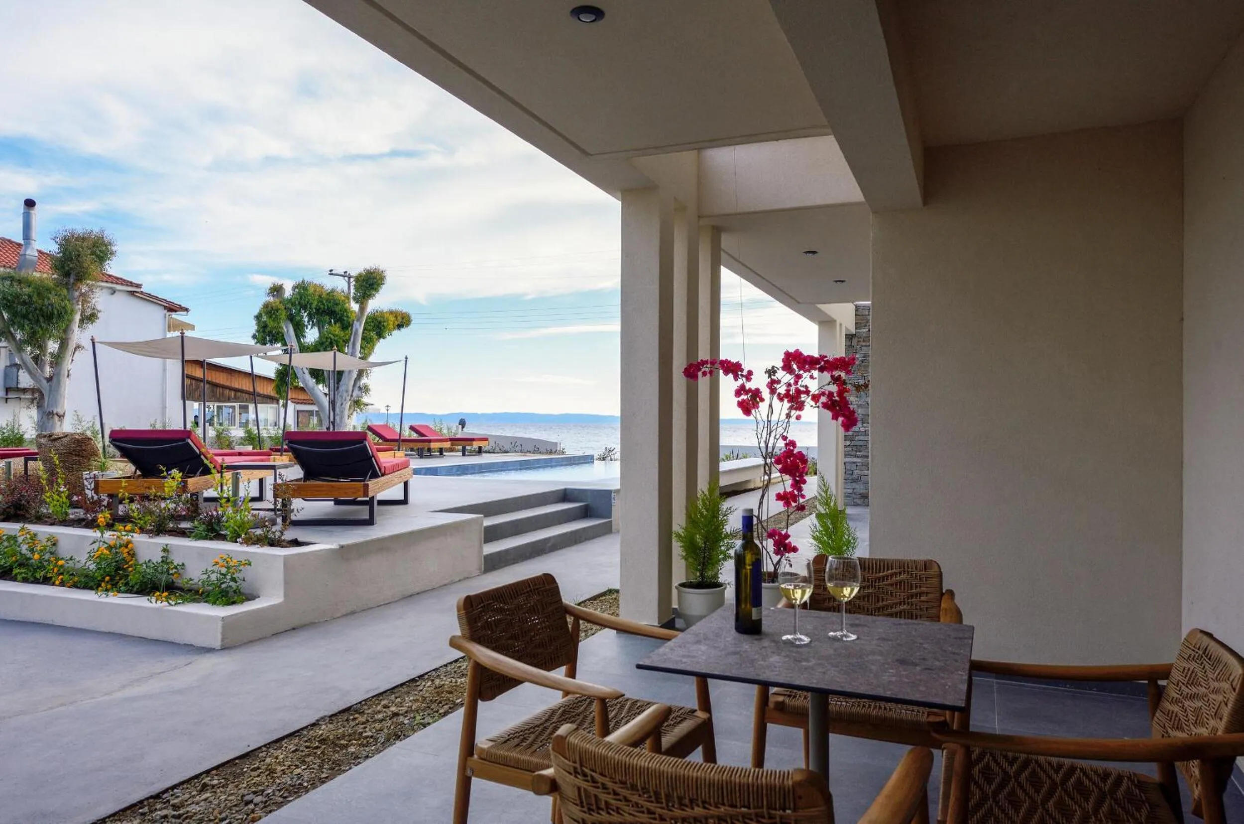 Patio in Amyntas Seafront Hotel - Adults Only