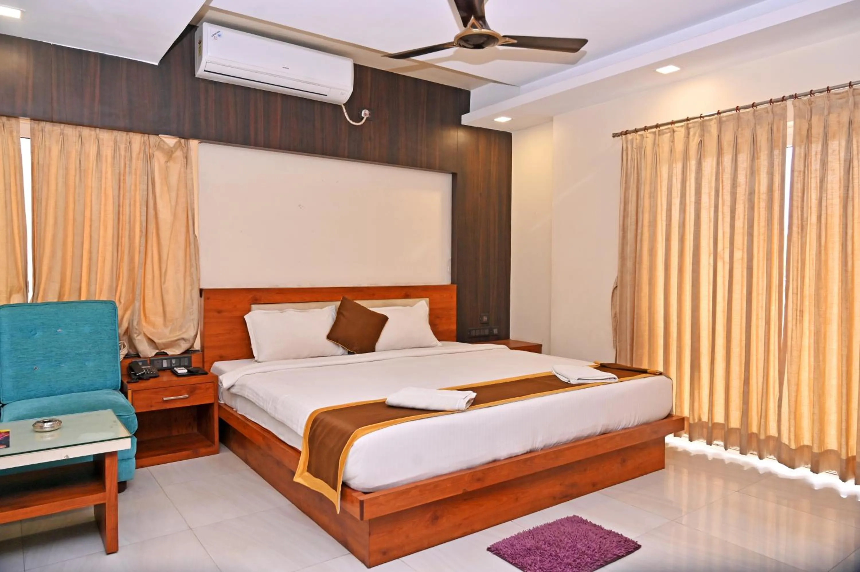 Bedroom, Bed in Hotel Silver Land New Digha with Rooftop Pool