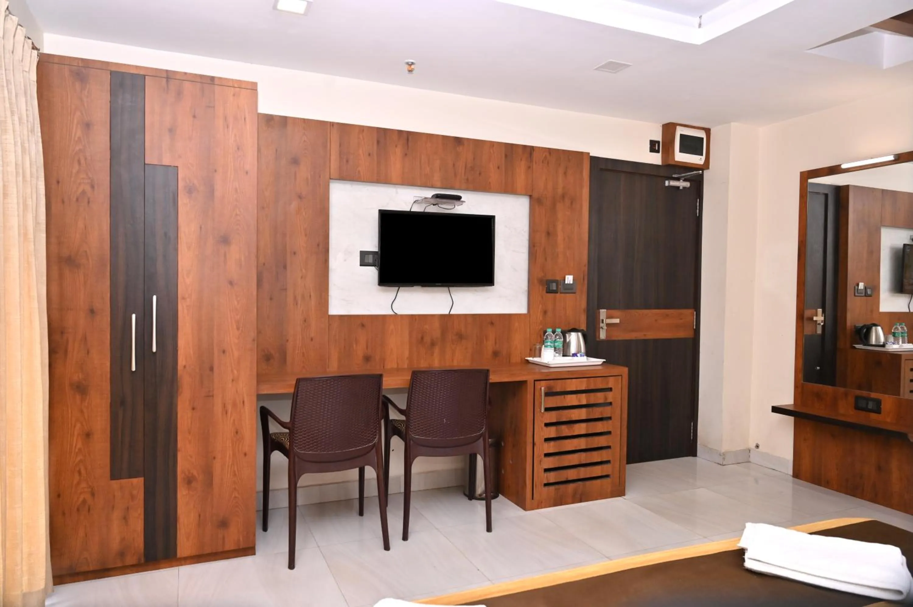 wardrobe in Hotel Silver Land New Digha with Rooftop Pool