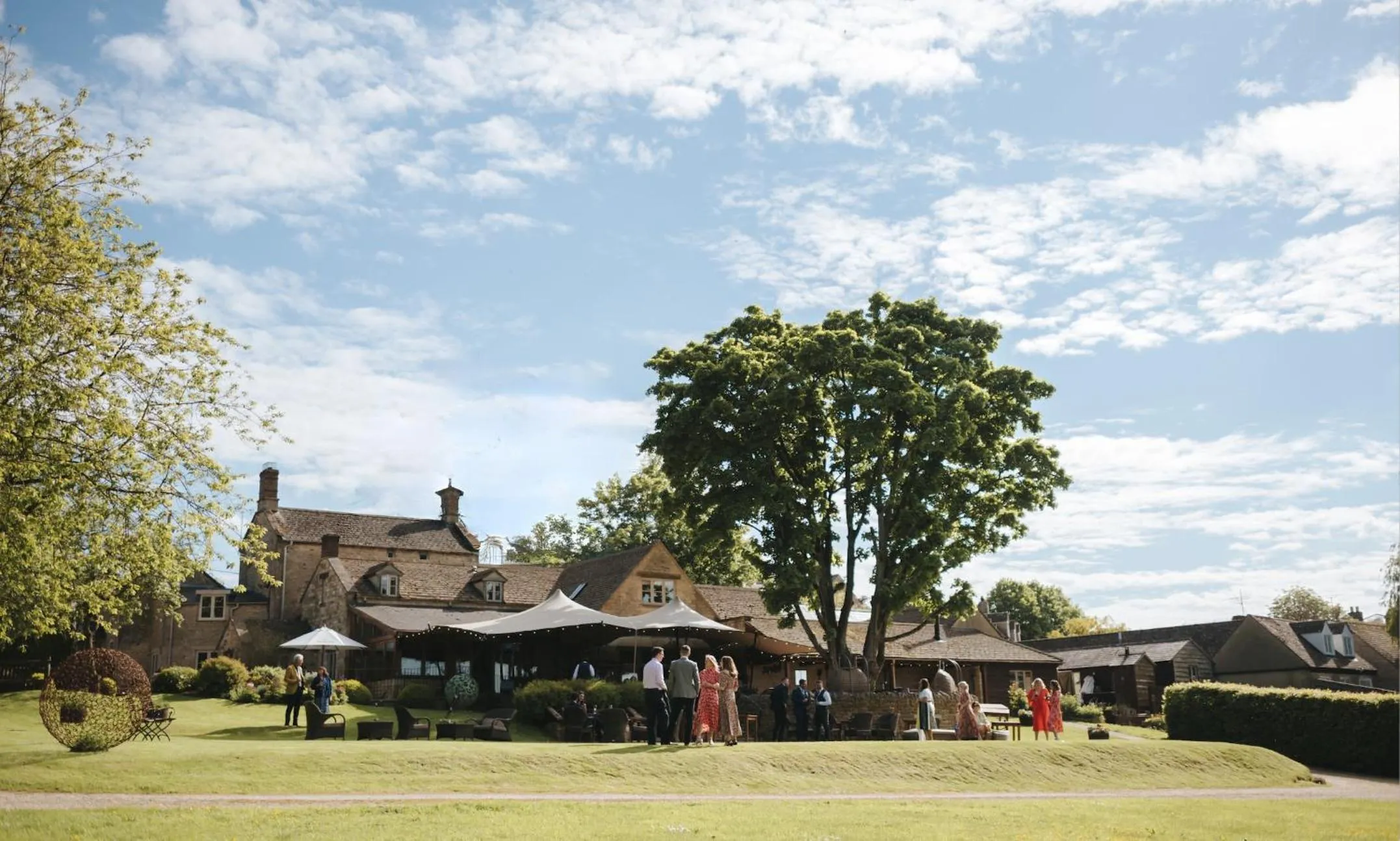 Garden view in The Feathered Nest Inn