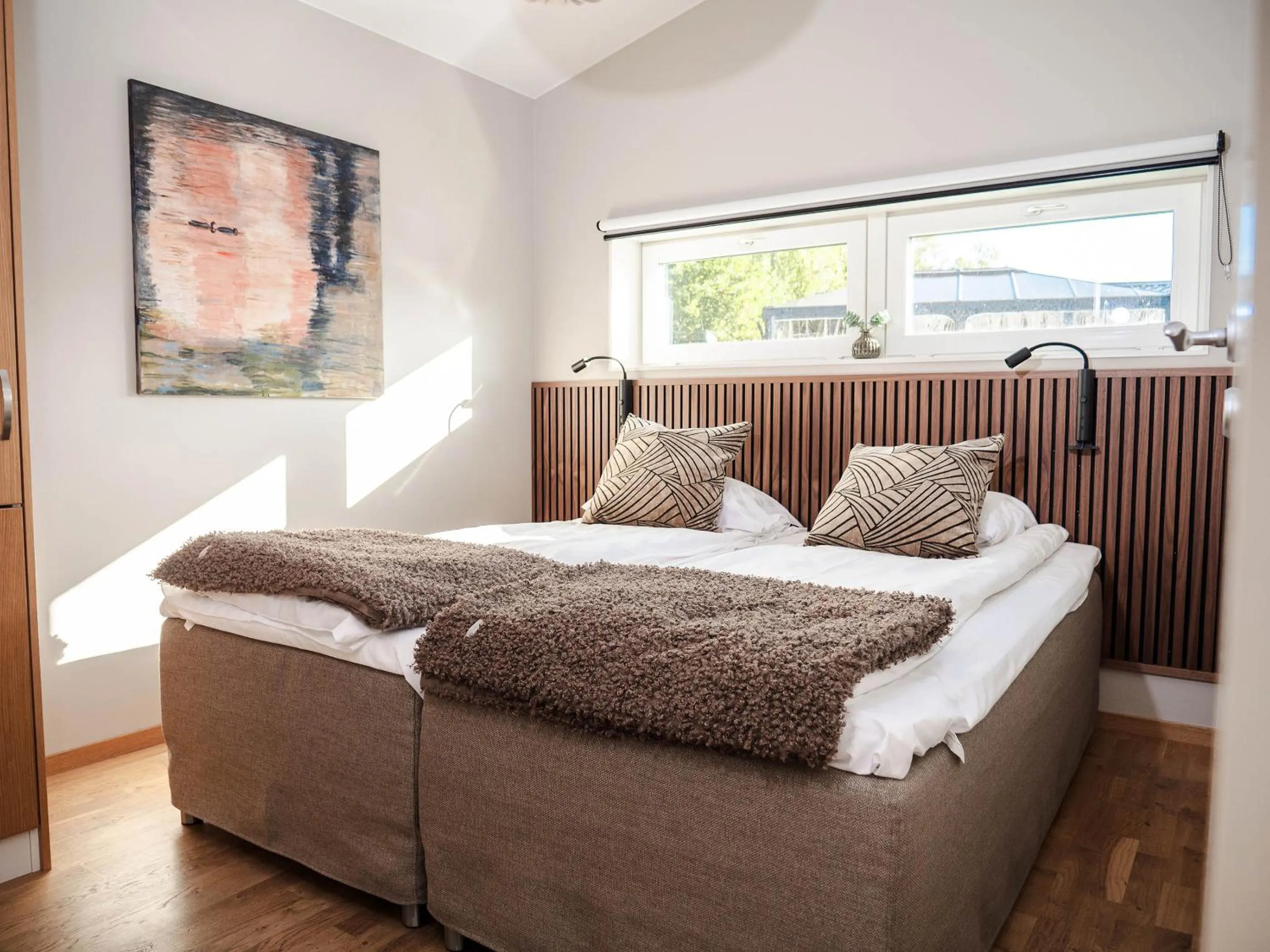 Bed in Kronocamping Lidköping