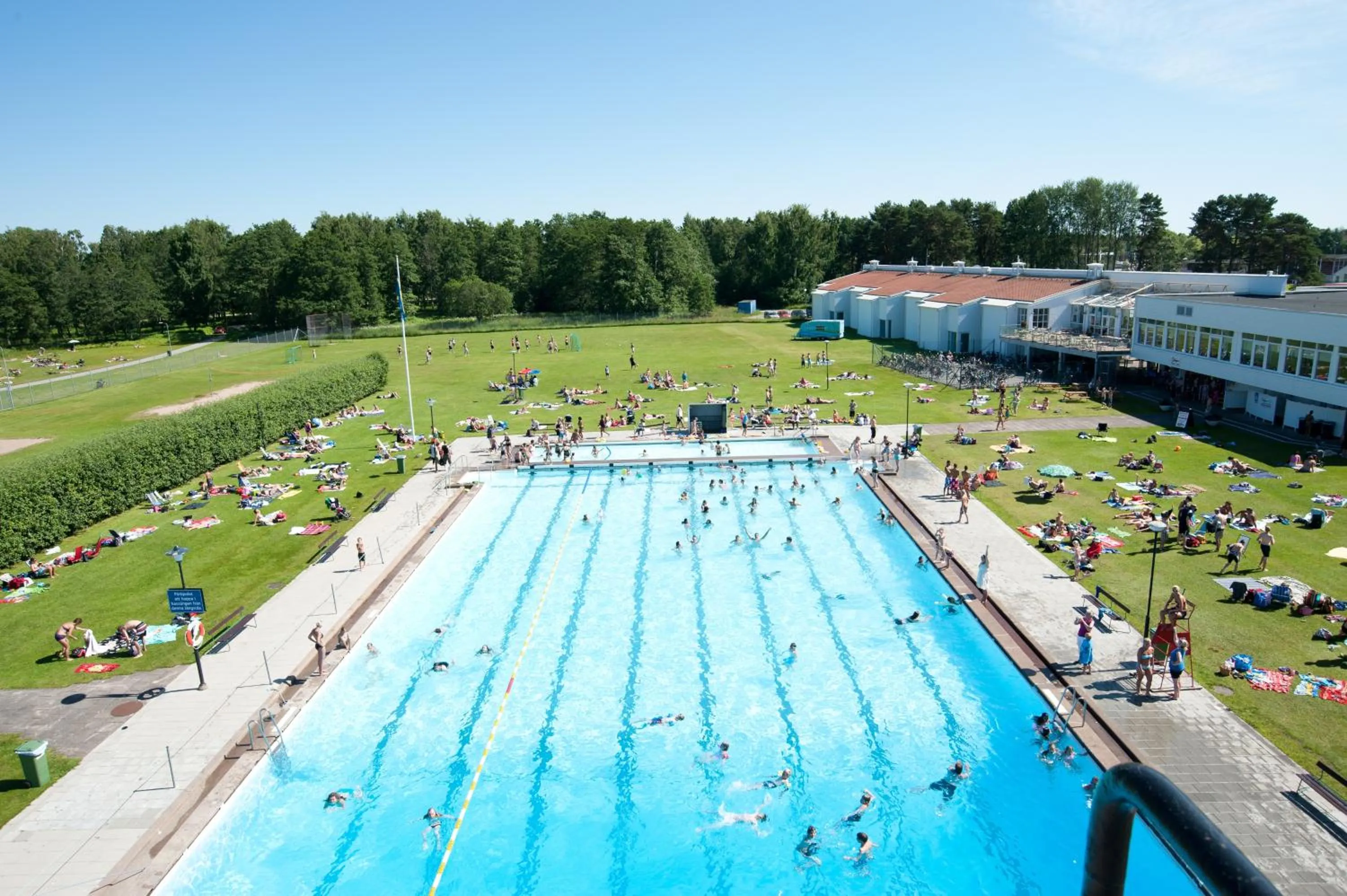 Swimming pool in Kronocamping Lidköping