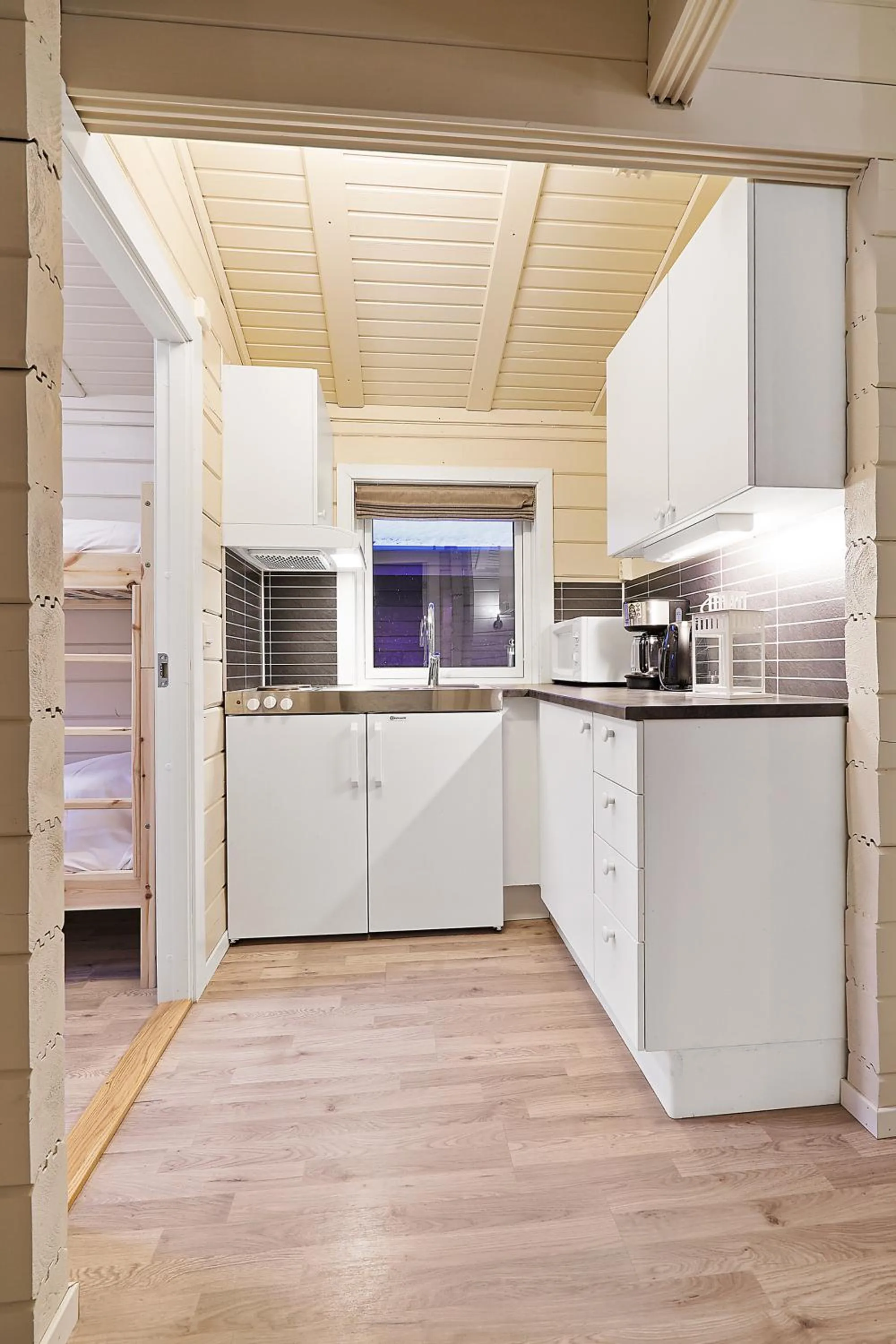 Kitchen or kitchenette in Tromsø Lodge & Camping