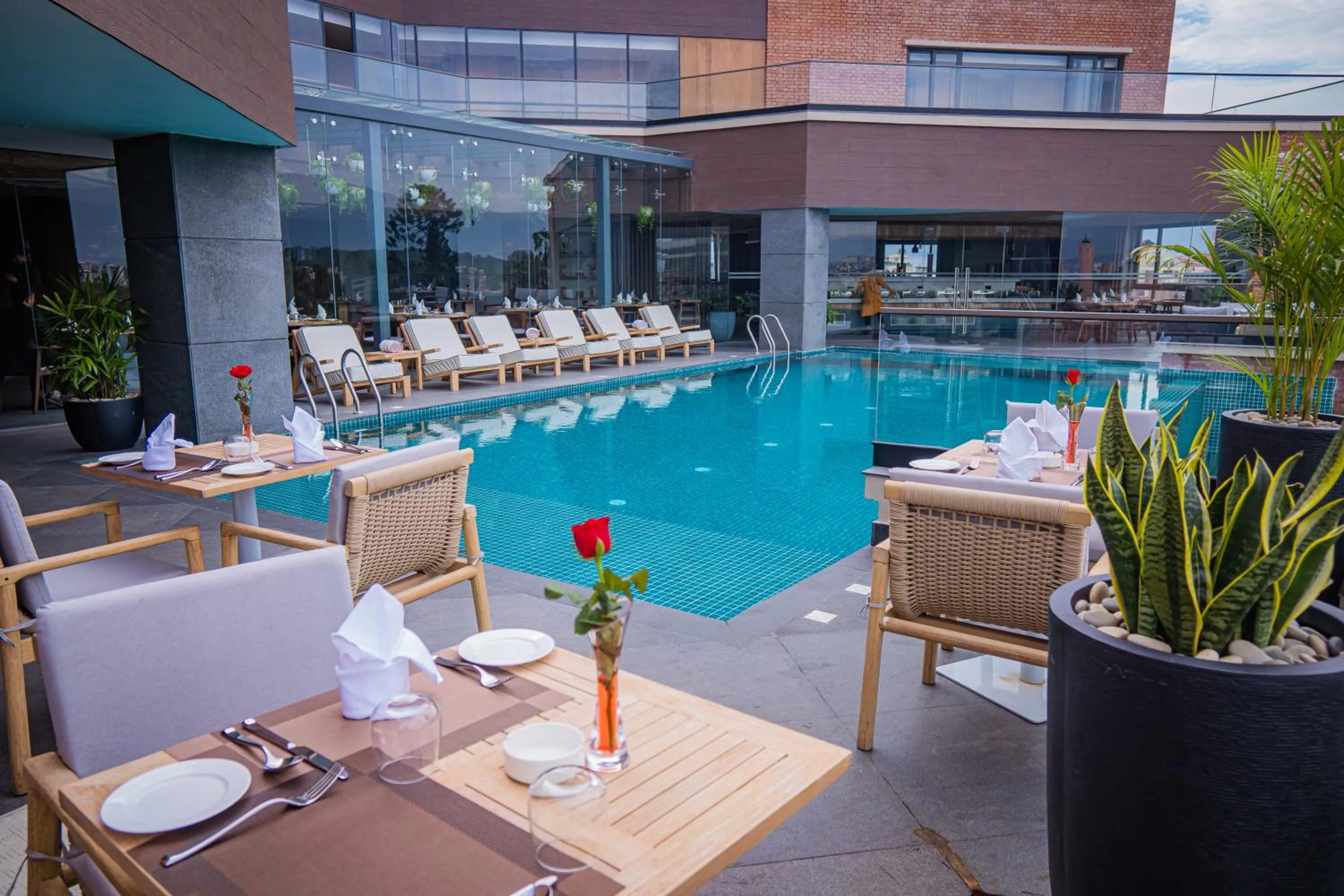 Pool view in Hotel Barahi Kathmandu