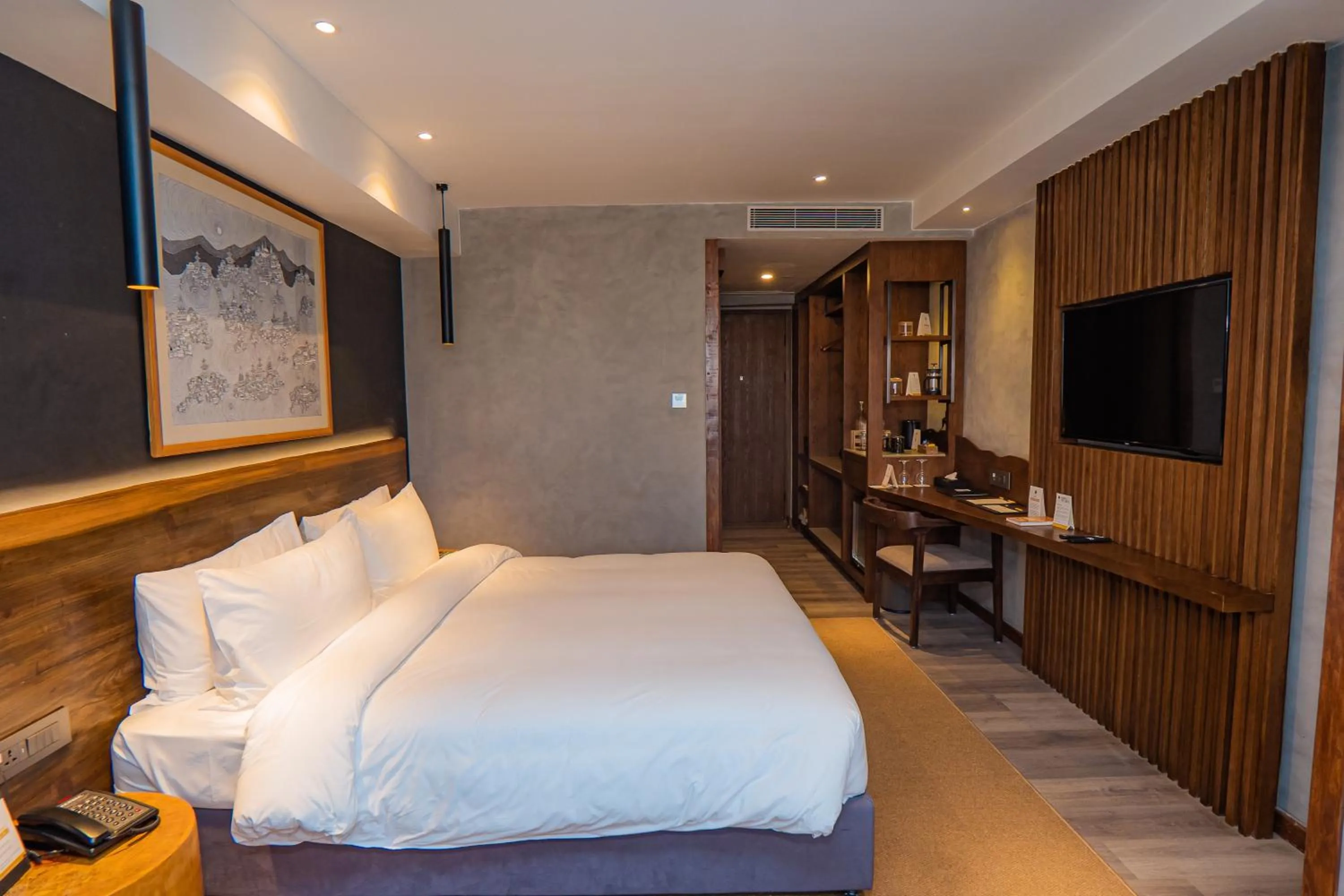 Bed in Hotel Barahi Kathmandu