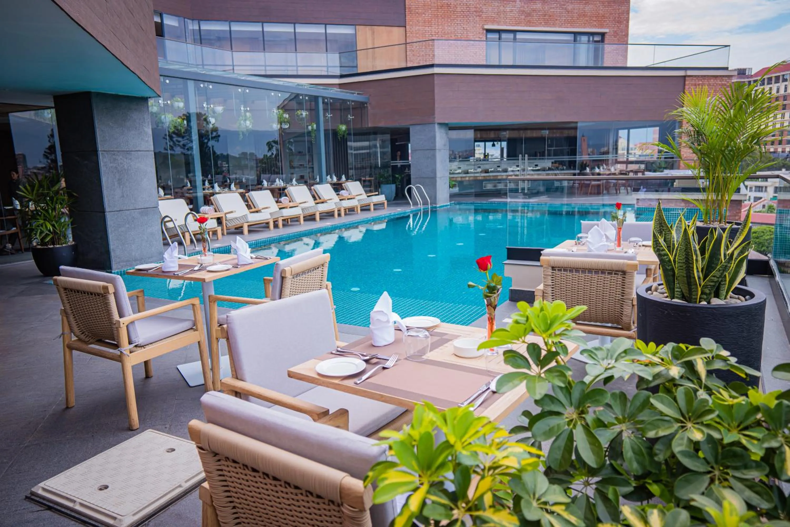 Swimming pool in Hotel Barahi Kathmandu